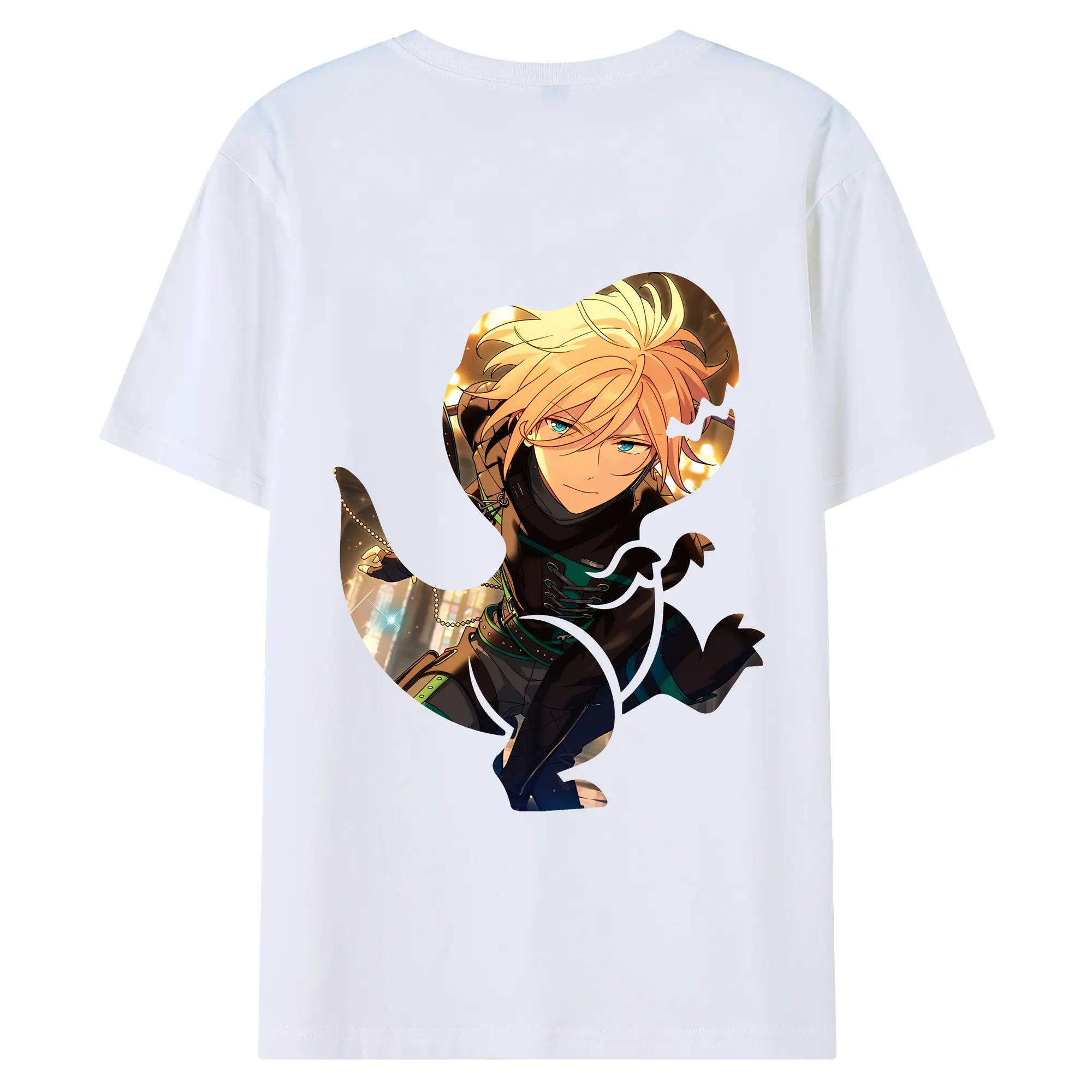 あんさん ぶる グッズ fine 天祥院英智 - 綿100％ 半袖Tシャツ ・ バックプリント ・ 快適 通気性 ・ 日常使い 散歩 スポーツ用