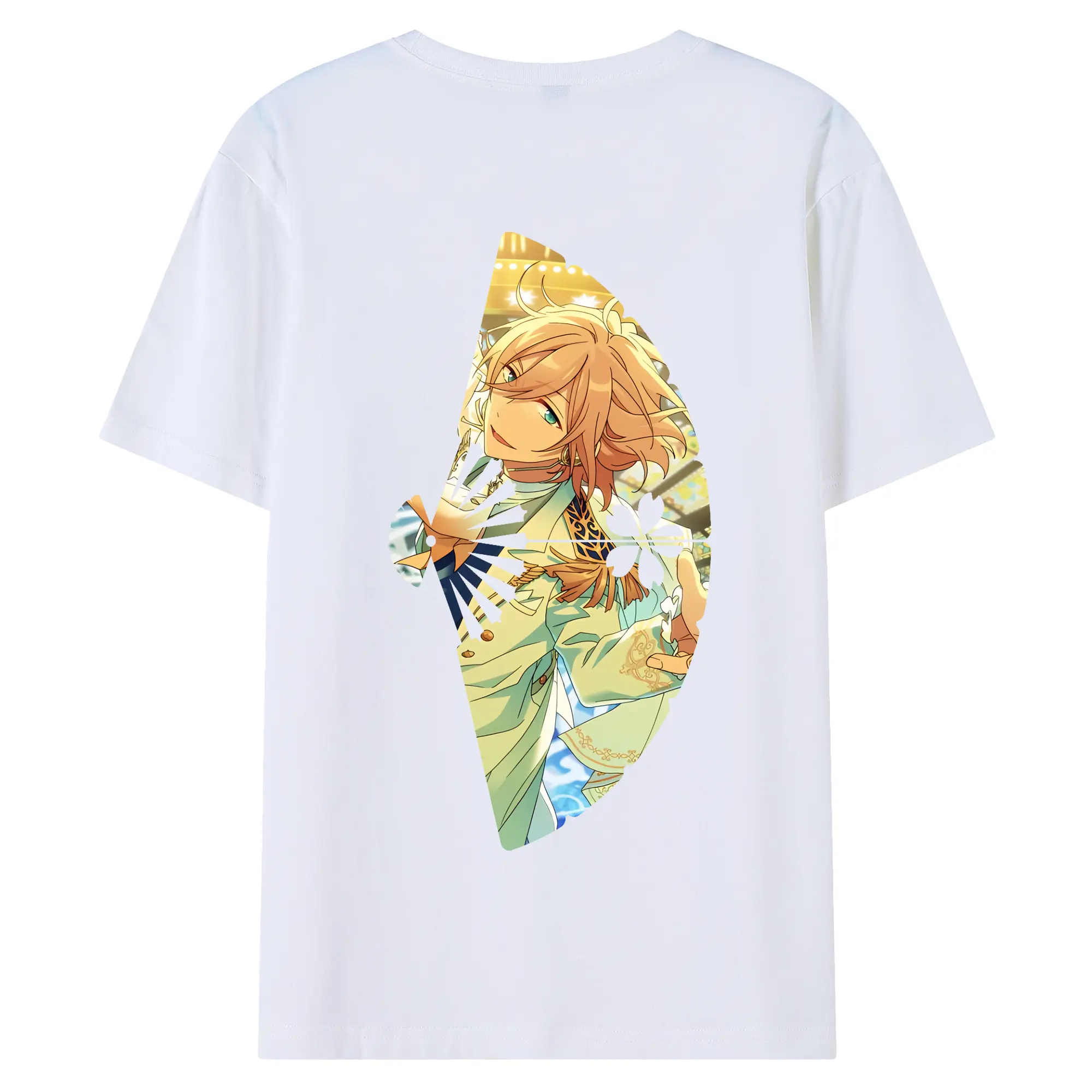 あんさん ぶる グッズ fine 天祥院英智 - 綿100％ 半袖Tシャツ ・ バックプリント ・ 快適 通気性 ・ 日常使い 散歩 スポーツ用