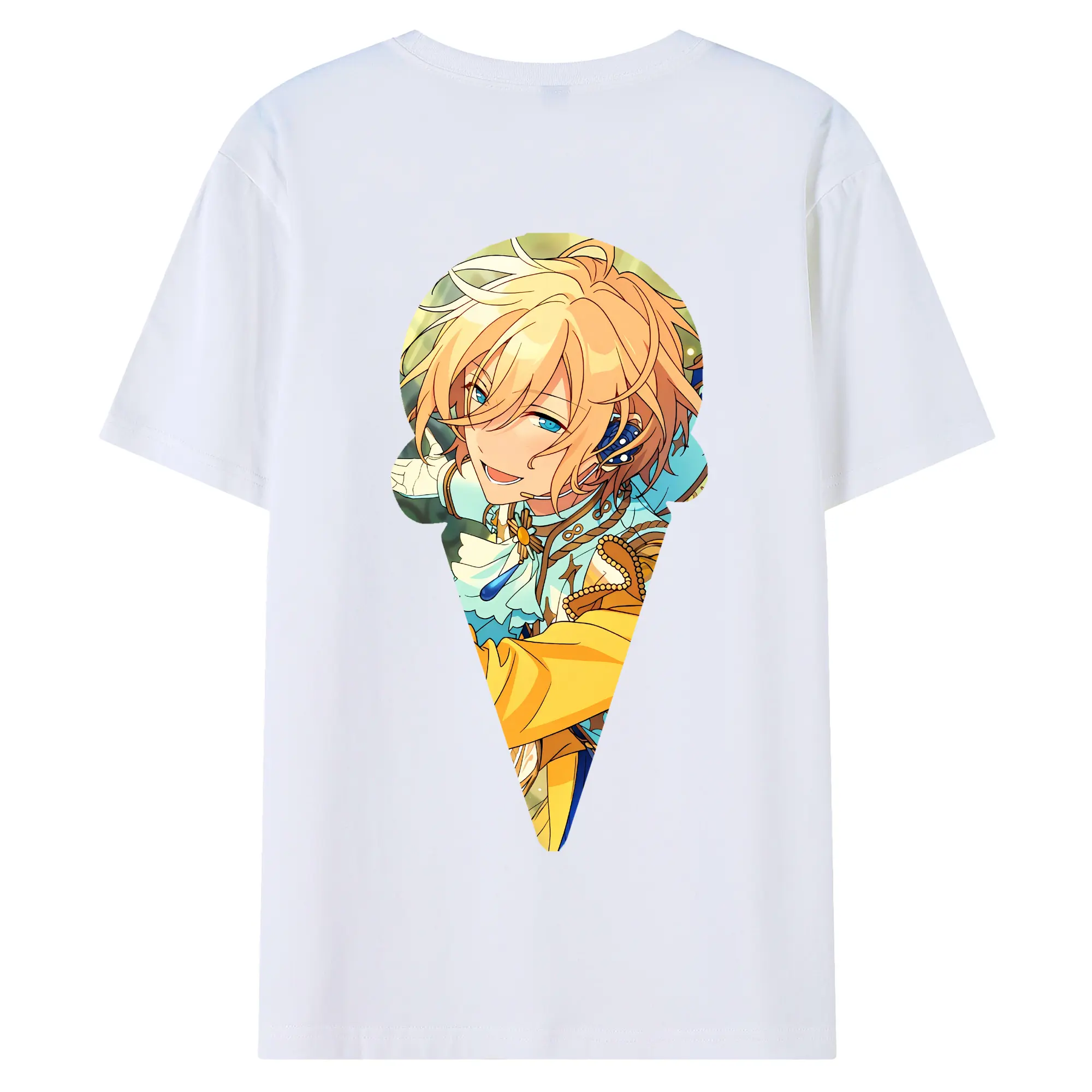 あんさん ぶる グッズ fine 天祥院英智 - 綿100％ 半袖Tシャツ ・ バックプリント ・ 快適 通気性 ・ 日常使い 散歩 スポーツ用