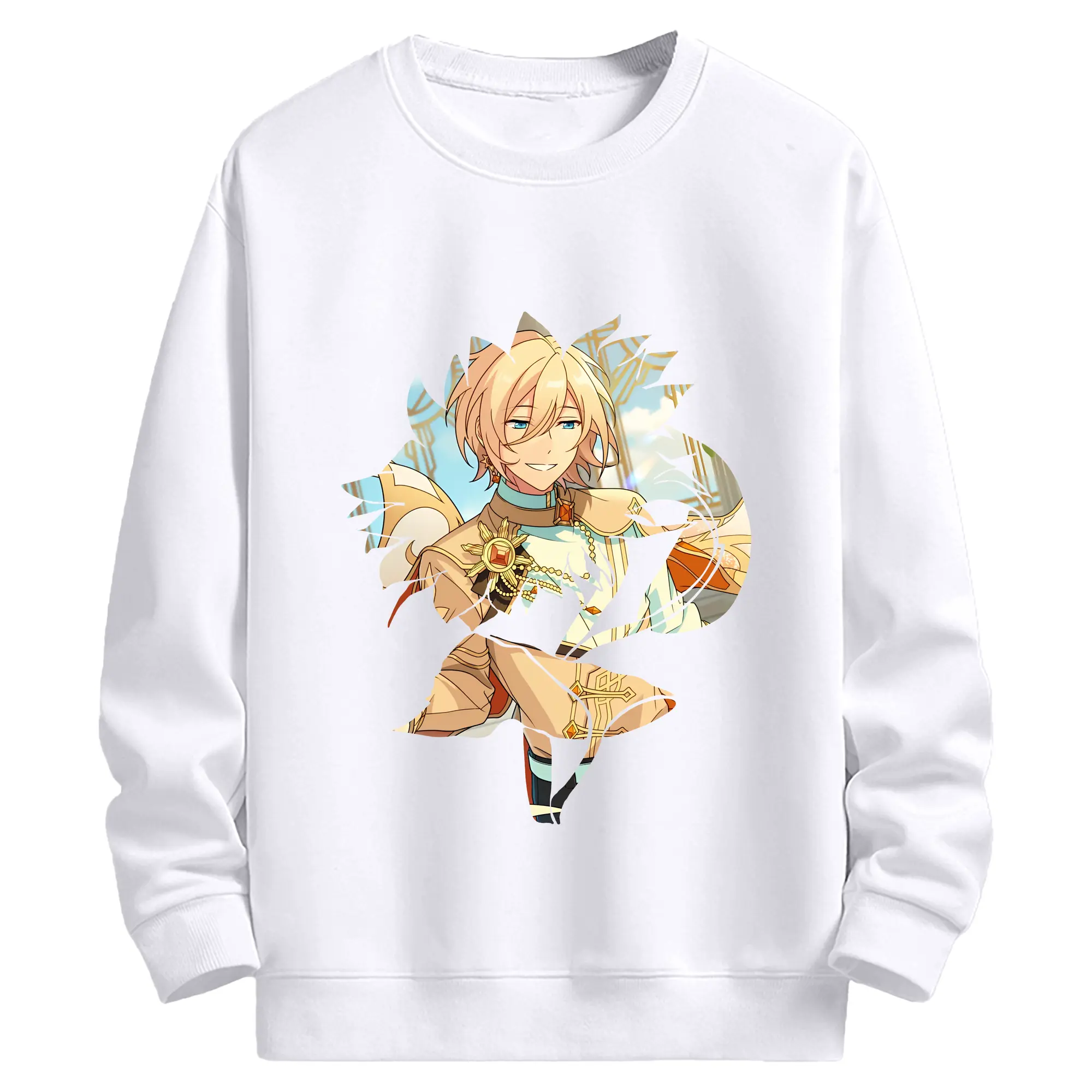 あんさん ぶる グッズ fine 天祥院英智 - 高品質 クルーネック スウェット ・ コットン59％ ポリエステル41％ ・ ユニセックス 長袖 トレーナー ・ カジュアル デイリー スポーツ 散歩用