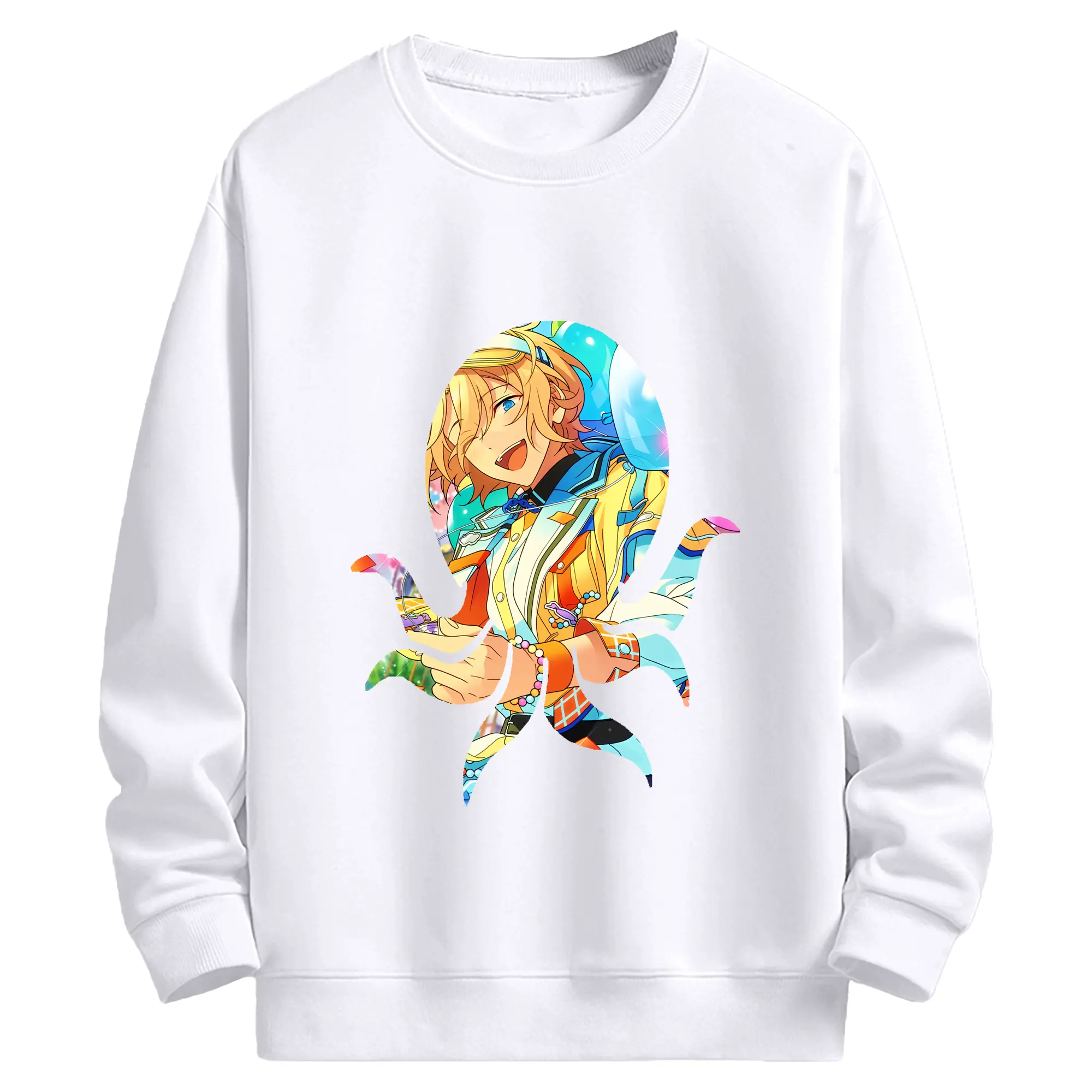 あんさん ぶる グッズ fine 天祥院英智 - 高品質 クルーネック スウェット ・ コットン59％ ポリエステル41％ ・ ユニセックス 長袖 トレーナー ・ カジュアル デイリー スポーツ 散歩用