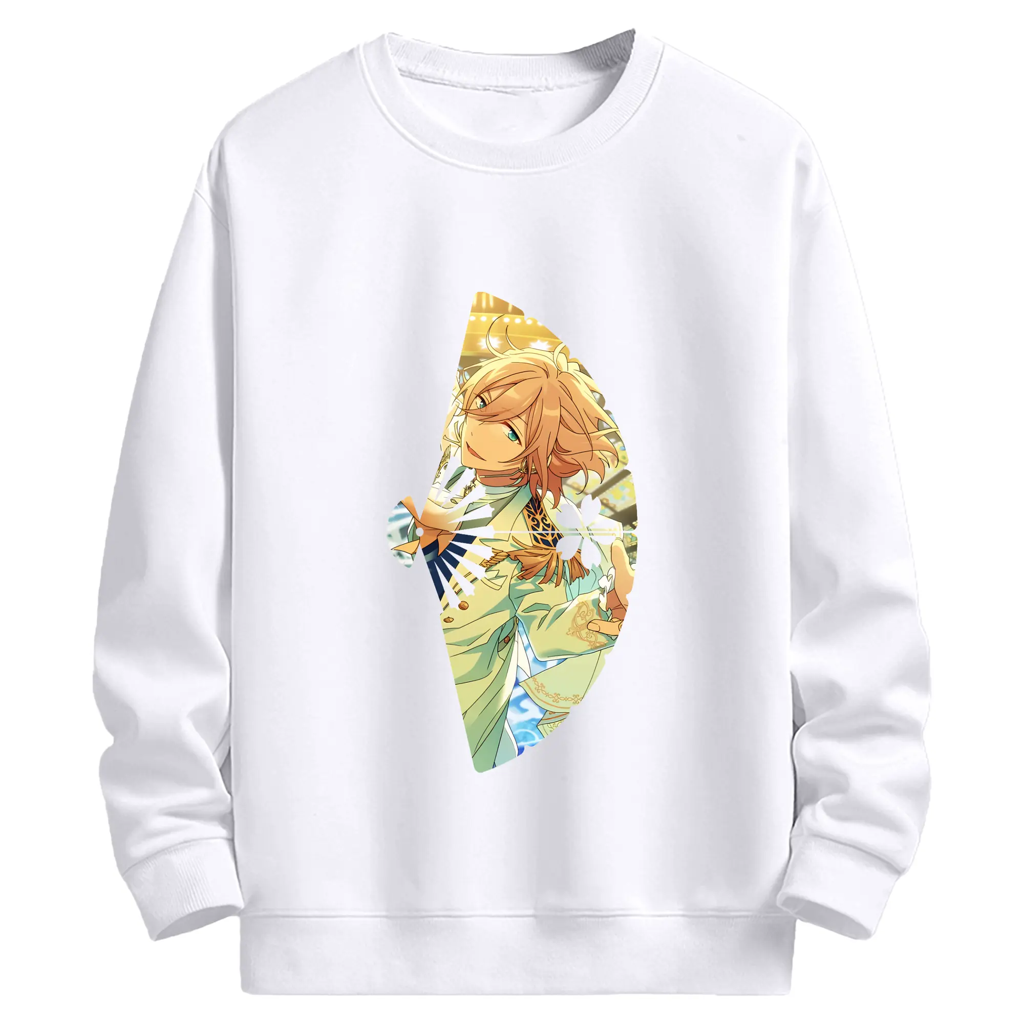 あんさん ぶる グッズ fine 天祥院英智 - 高品質 クルーネック スウェット ・ コットン59％ ポリエステル41％ ・ ユニセックス 長袖 トレーナー ・ カジュアル デイリー スポーツ 散歩用