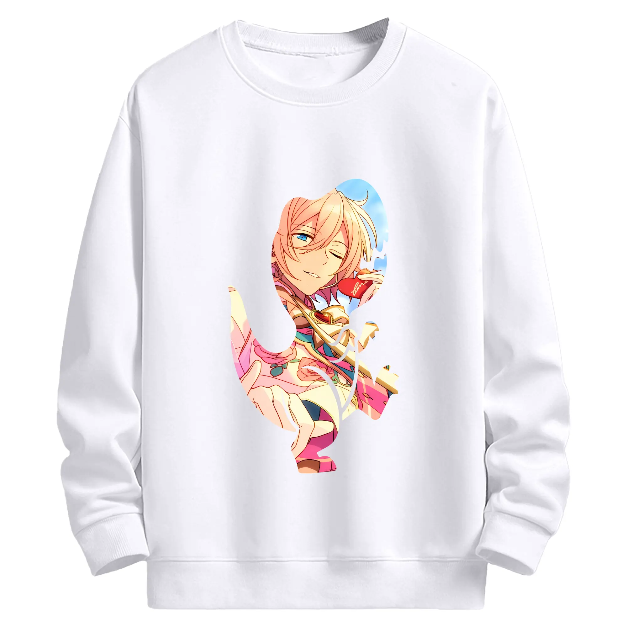 あんさん ぶる グッズ fine 天祥院英智 - 高品質 クルーネック スウェット ・ コットン59％ ポリエステル41％ ・ ユニセックス 長袖 トレーナー ・ カジュアル デイリー スポーツ 散歩用