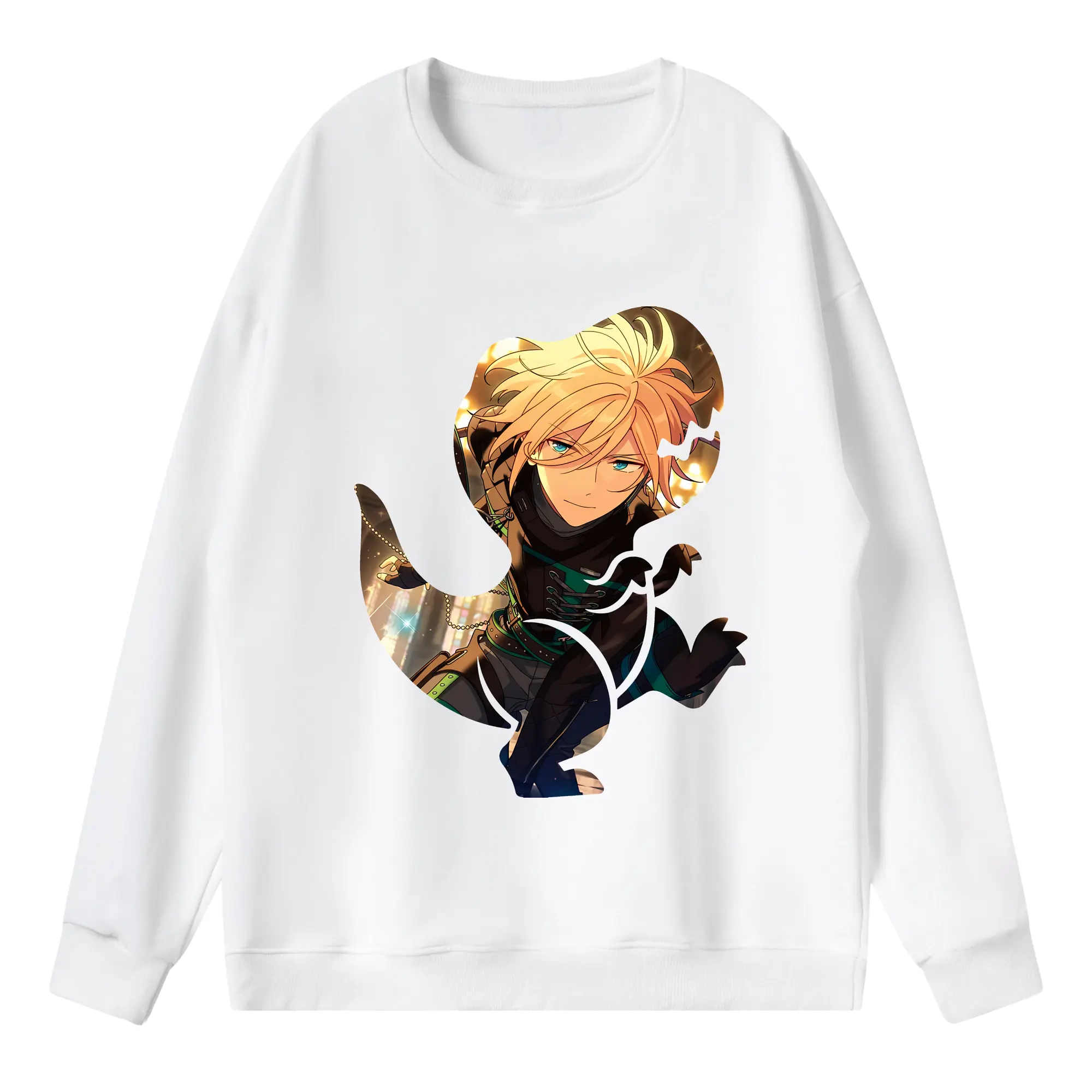 あんさん ぶる グッズ fine 天祥院英智 - 薄手 クルーネック スウェット 裏毛260g · ポリエステル 春秋向け カジュアル 男女兼用 · トレーナー デイリー スポーツ 散歩に最適