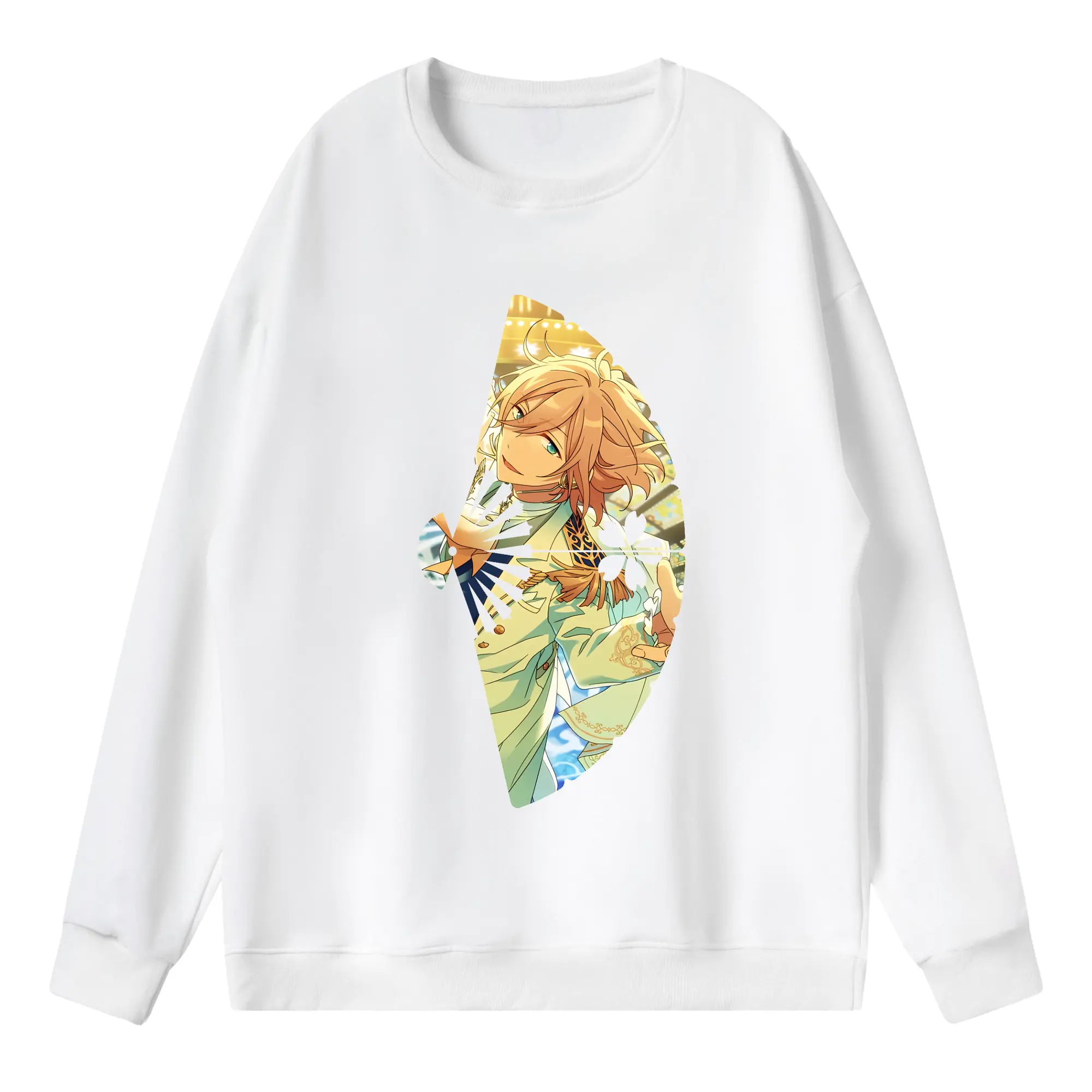 あんさん ぶる グッズ fine 天祥院英智 - 薄手 クルーネック スウェット 裏毛260g · ポリエステル 春秋向け カジュアル 男女兼用 · トレーナー デイリー スポーツ 散歩に最適