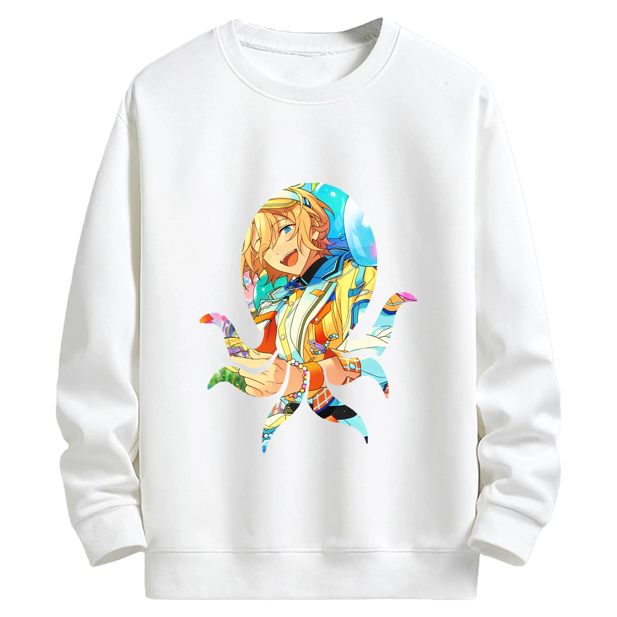 あんさん ぶる グッズ fine 天祥院英智 - キッズ クルーネックスウェットシャツ ・ フロントプリント ・ 綿80％ ポリエステル20％ ・ 快適 通学 スポーツ 日常使い お散歩用