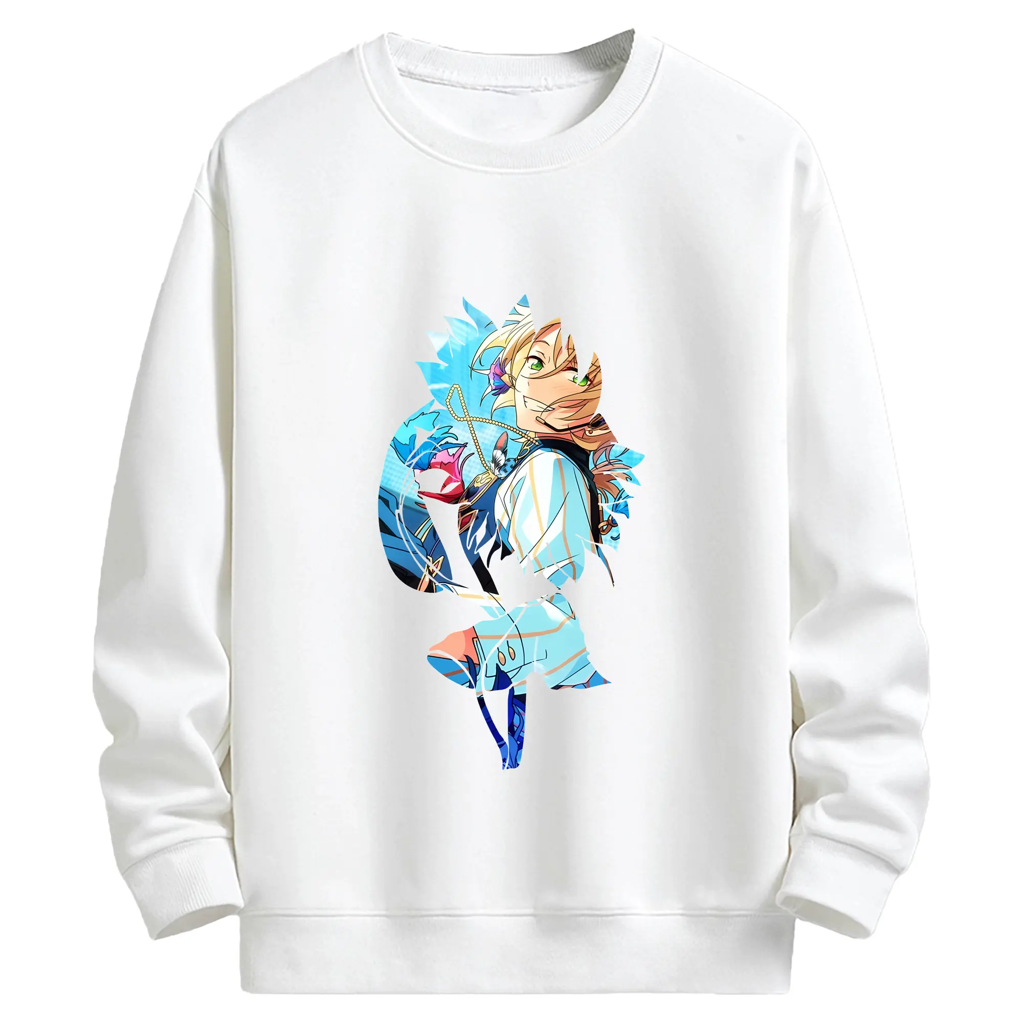 あんさん ぶる グッズ fine 天祥院英智 - キッズ クルーネックスウェットシャツ ・ フロントプリント ・ 綿80％ ポリエステル20％ ・ 快適 通学 スポーツ 日常使い お散歩用