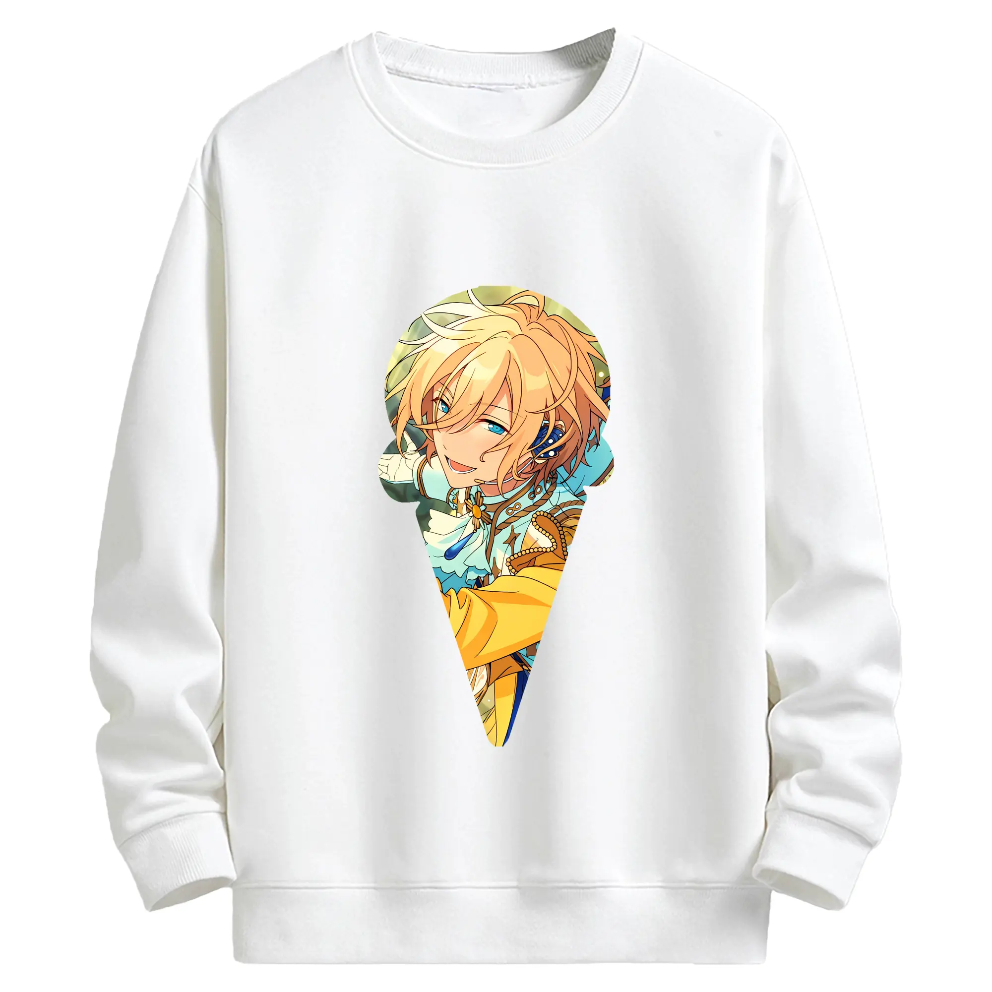 あんさん ぶる グッズ fine 天祥院英智 - キッズ クルーネックスウェットシャツ ・ フロントプリント ・ 綿80％ ポリエステル20％ ・ 快適 通学 スポーツ 日常使い お散歩用