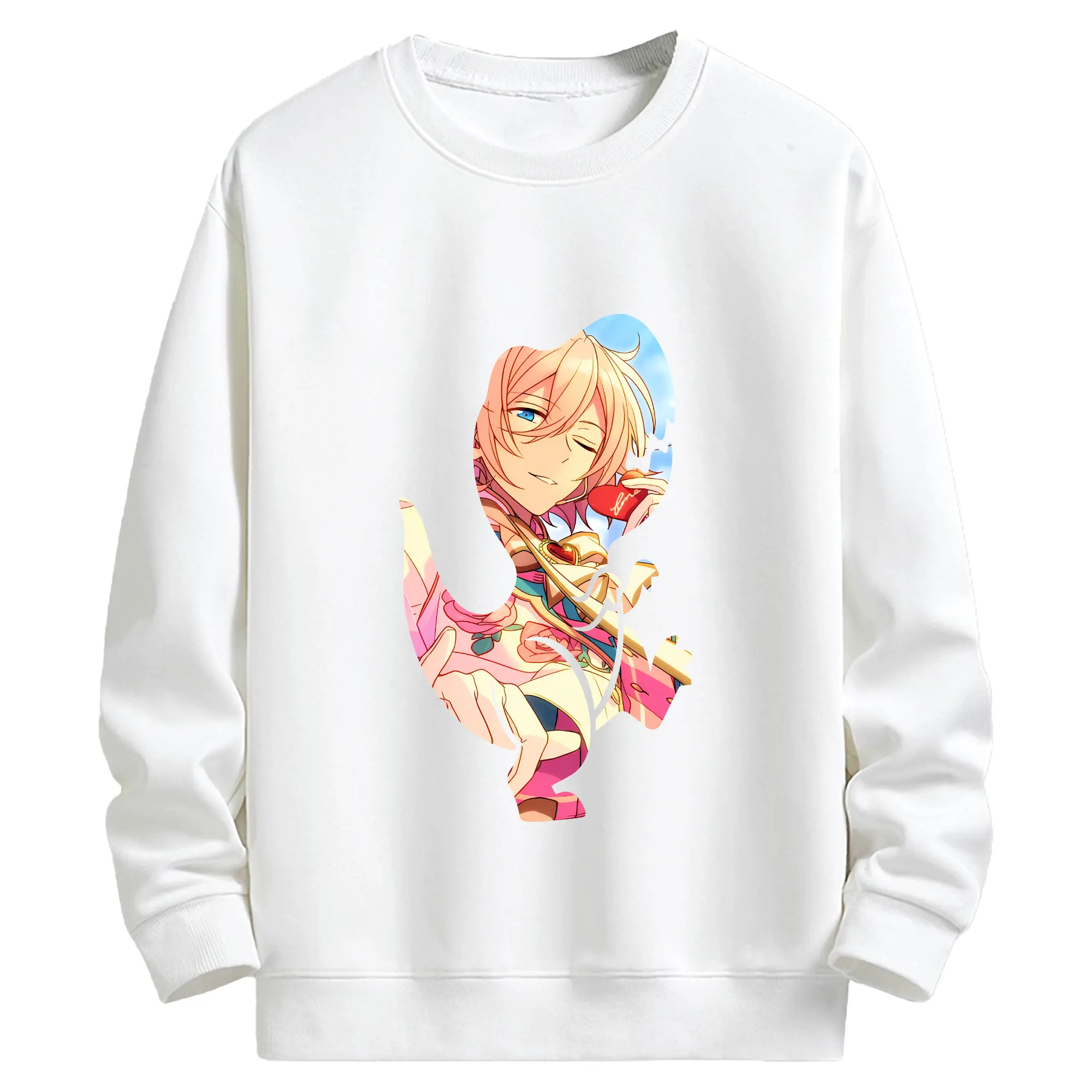 あんさん ぶる グッズ fine 天祥院英智 - キッズ クルーネックスウェットシャツ ・ フロントプリント ・ 綿80％ ポリエステル20％ ・ 快適 通学 スポーツ 日常使い お散歩用