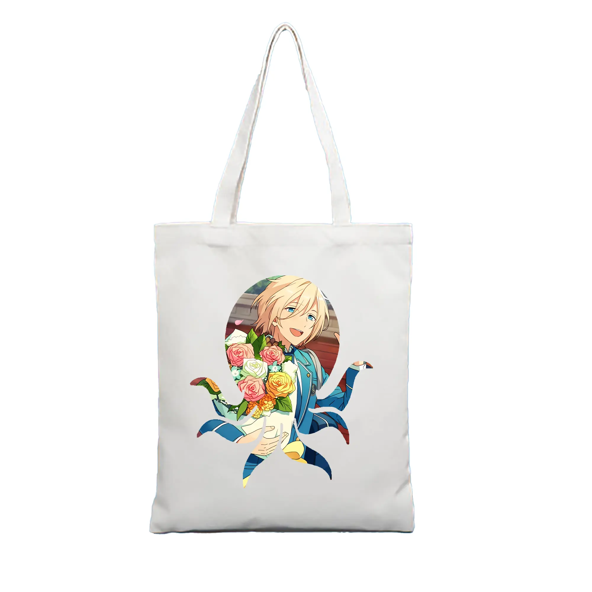 あんさん ぶる グッズ fine 天祥院英智 - 縦型キャンバス手提げバッグ（トートバッグ） ・ キャンバス素材 ・ ショッピング用 ・ 軽量 丈夫 お手入れ簡単