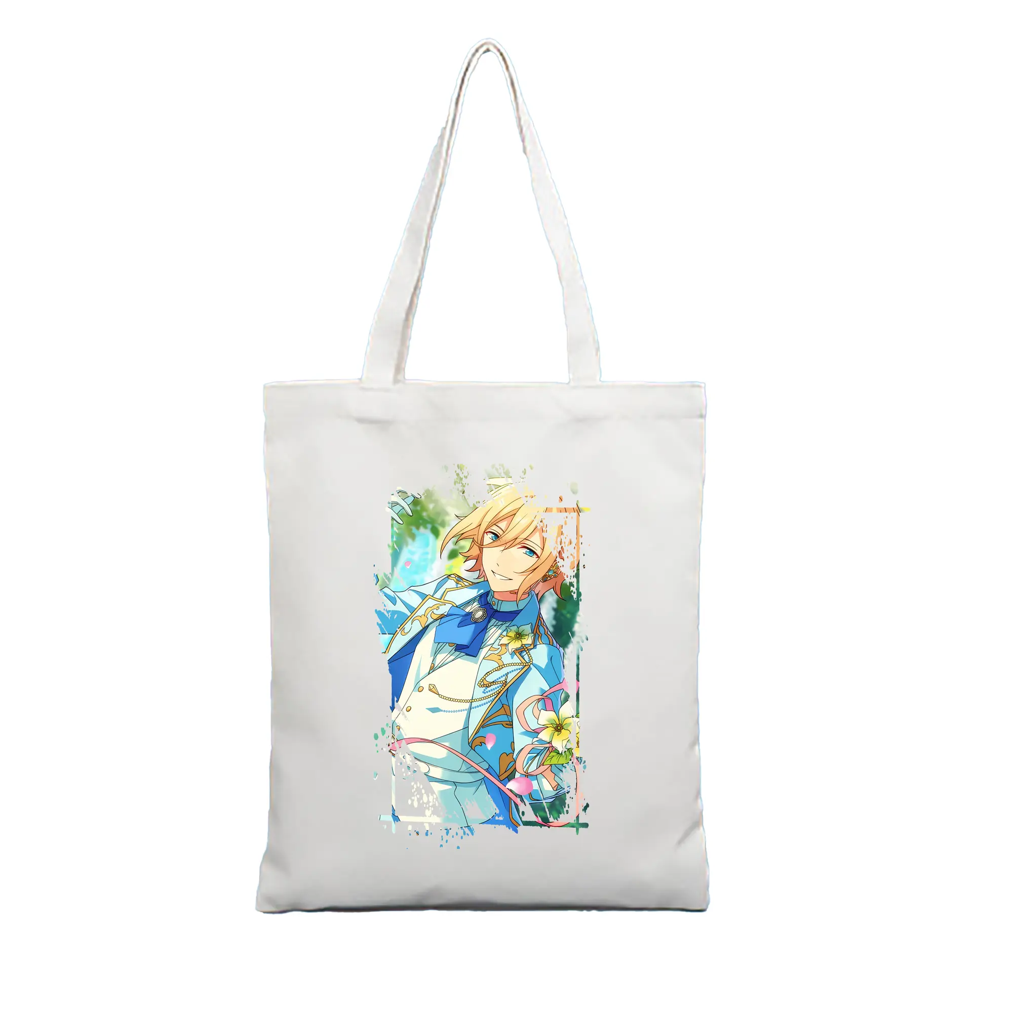 あんさん ぶる グッズ fine 天祥院英智 - 縦型キャンバス手提げバッグ（トートバッグ） ・ キャンバス素材 ・ ショッピング用 ・ 軽量 丈夫 お手入れ簡単