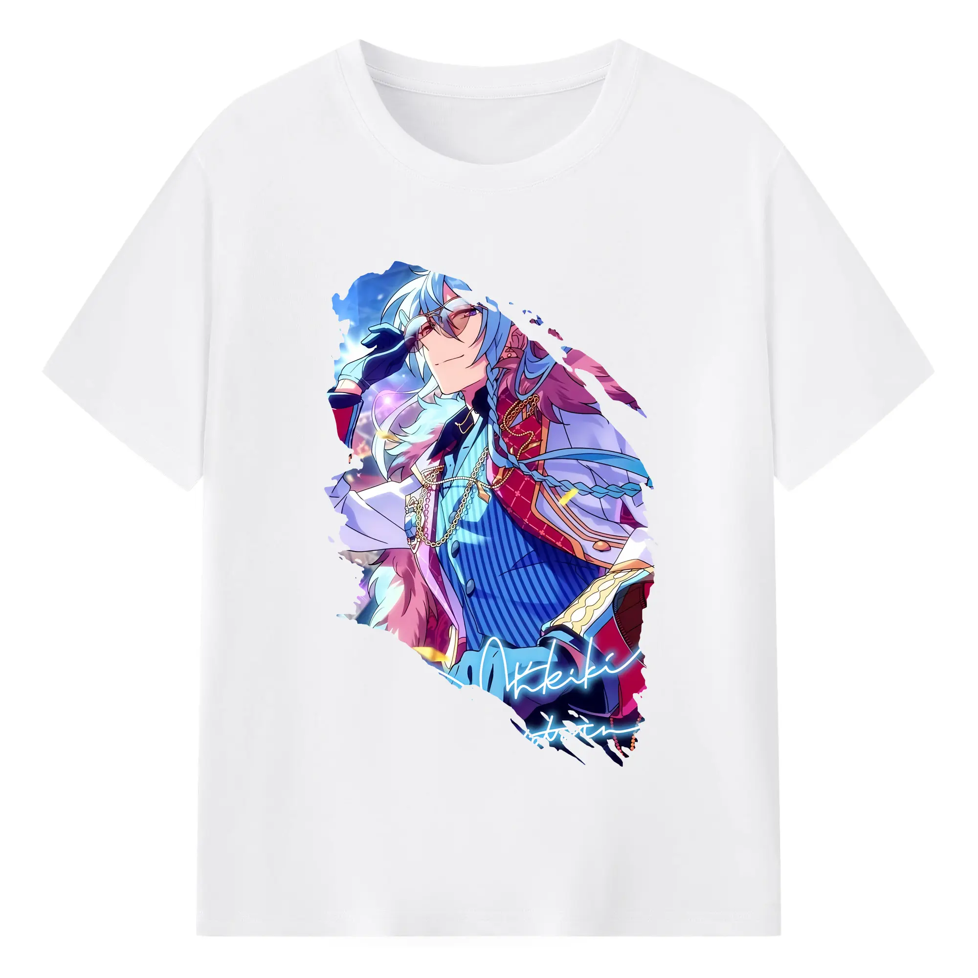 あんさん ぶる グッズ fine 日日樹渉 - 綿100％ 半袖Tシャツ ・ フロントプリント ・ 快適 通気性 ・ 日常使い 散歩 スポーツ用