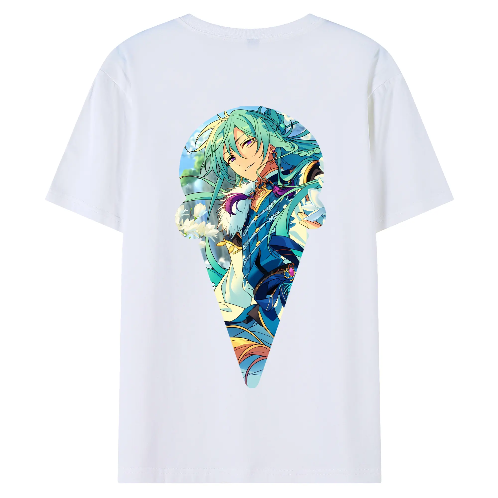 あんさん ぶる グッズ fine 日日樹渉 - 綿100％ 半袖Tシャツ ・ バックプリント ・ 快適 通気性 ・ 日常使い 散歩 スポーツ用