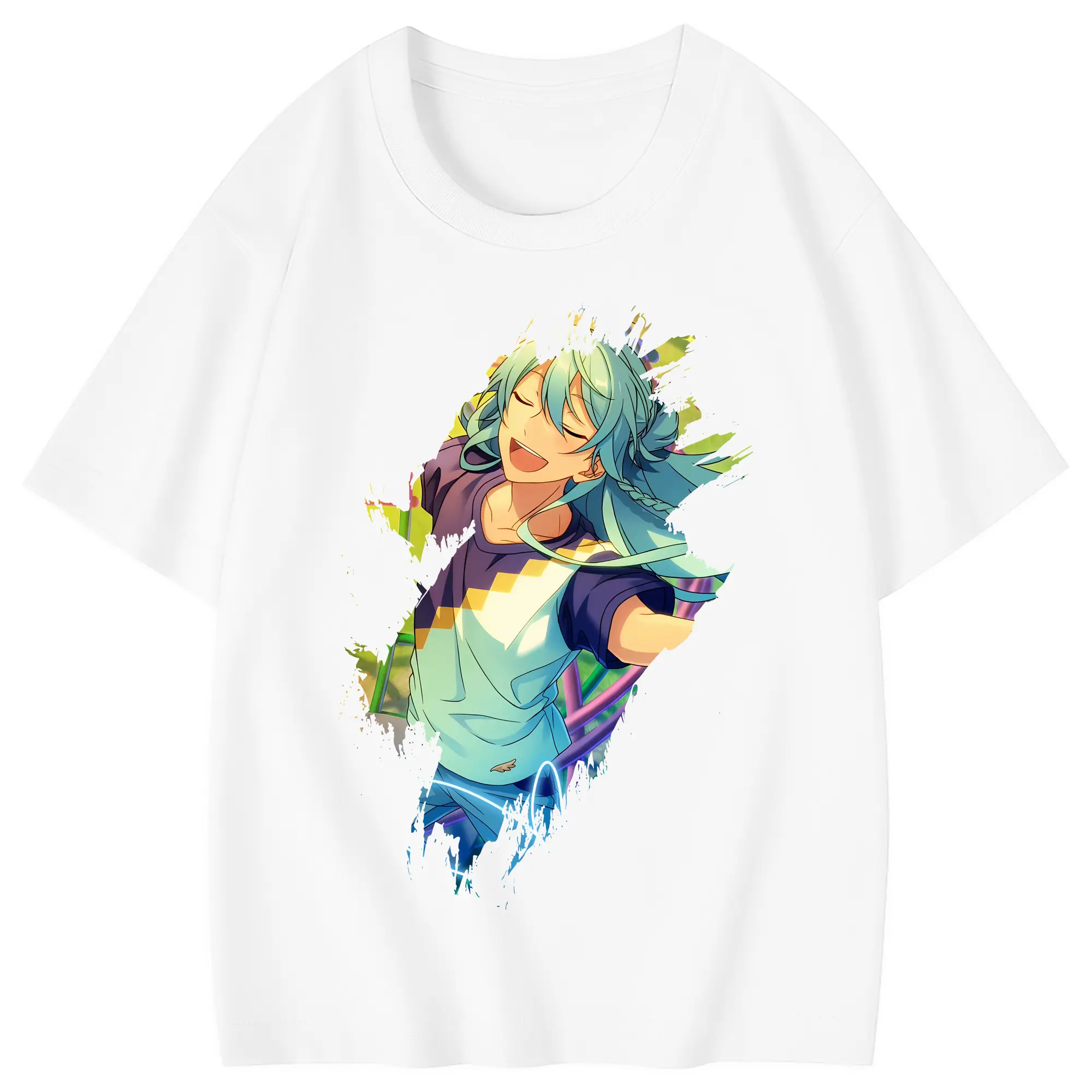 あんさん ぶる グッズ fine 日日樹渉 - 綿100％ キッズTシャツ ・ フロントプリント ・ 快適 通気性 ・ スポーツ カジュアル 散歩用