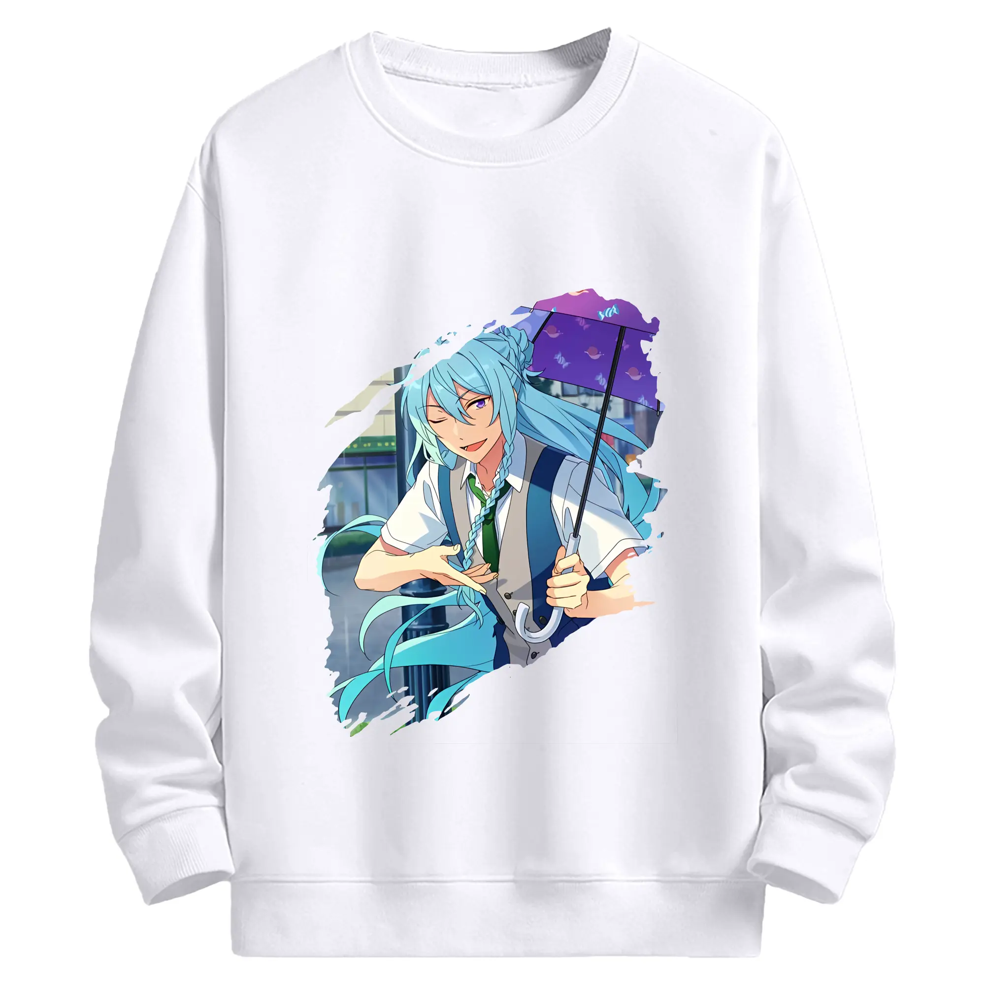 あんさん ぶる グッズ fine 日日樹渉 - 高品質 クルーネック スウェット ・ コットン59％ ポリエステル41％ ・ ユニセックス 長袖 トレーナー ・ カジュアル デイリー スポーツ 散歩用