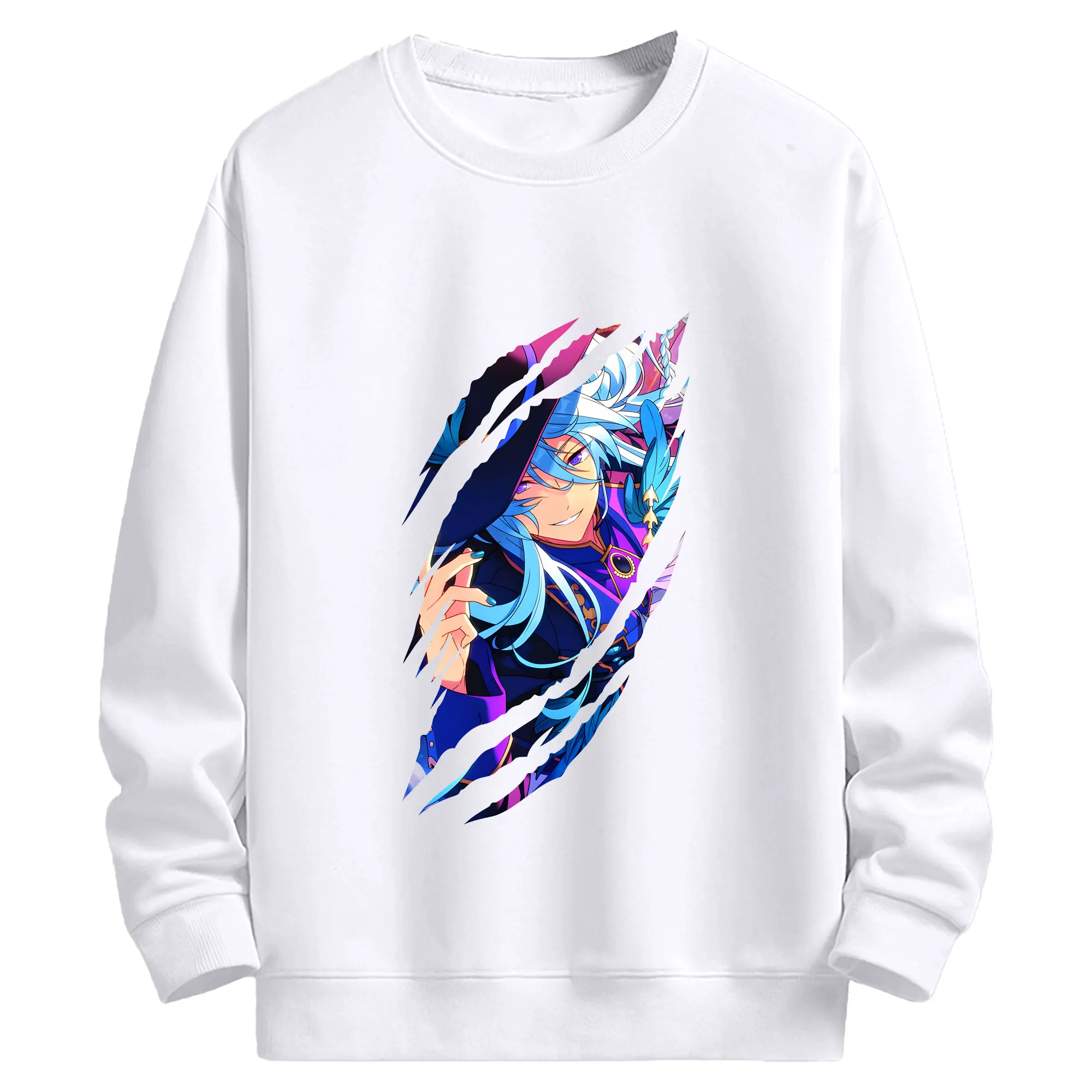 あんさん ぶる グッズ fine 日日樹渉 - 高品質 クルーネック スウェット ・ コットン59％ ポリエステル41％ ・ ユニセックス 長袖 トレーナー ・ カジュアル デイリー スポーツ 散歩用