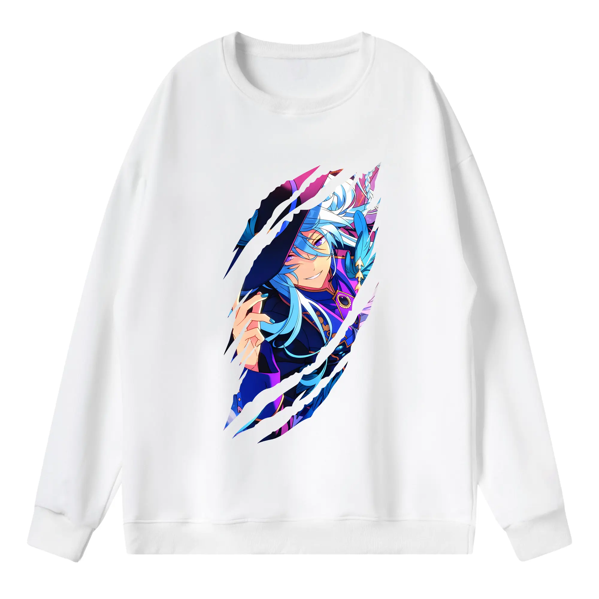 あんさん ぶる グッズ fine 日日樹渉 - 薄手 クルーネック スウェット 裏毛260g · ポリエステル 春秋向け カジュアル 男女兼用 · トレーナー デイリー スポーツ 散歩に最適