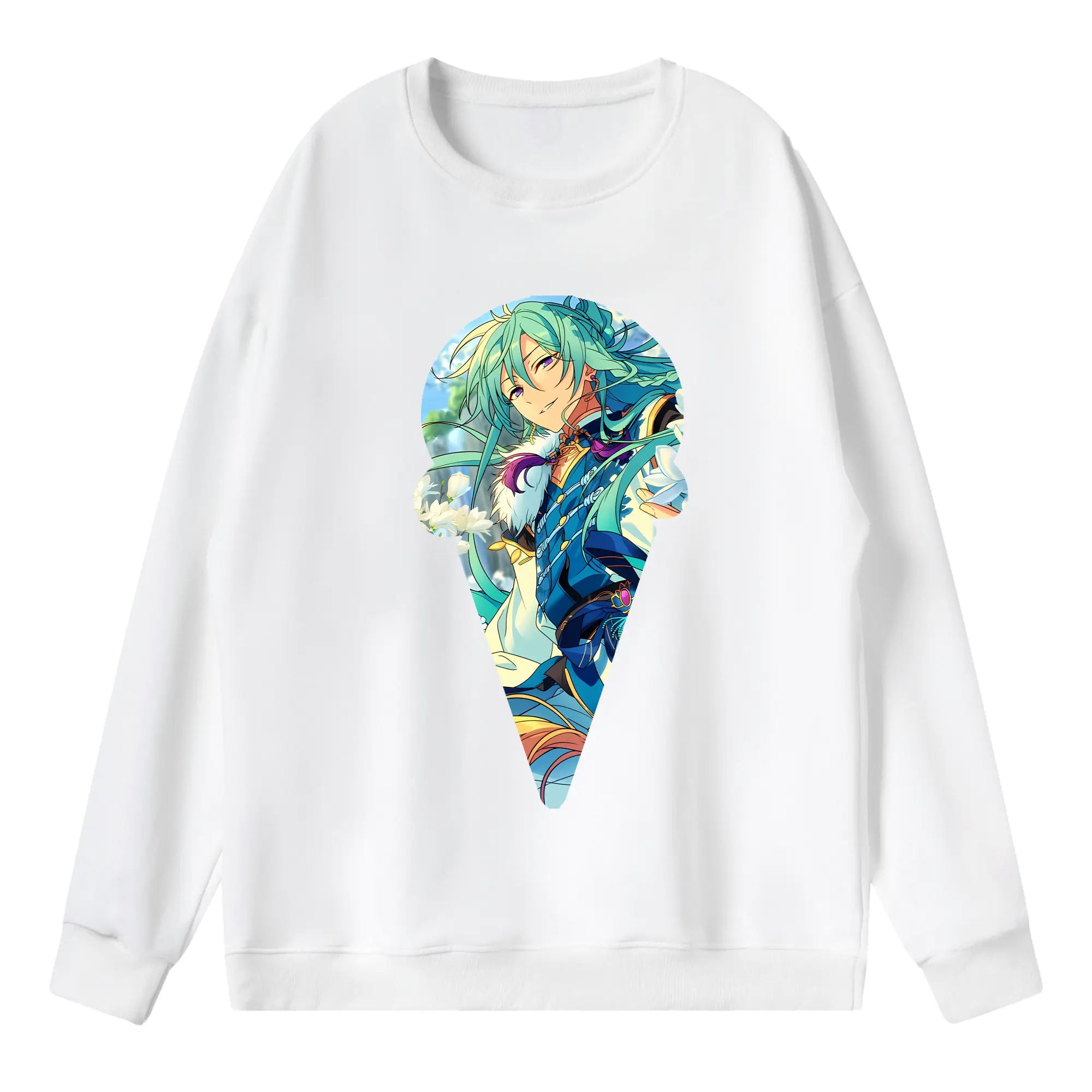 あんさん ぶる グッズ fine 日日樹渉 - 薄手 クルーネック スウェット 裏毛260g · ポリエステル 春秋向け カジュアル 男女兼用 · トレーナー デイリー スポーツ 散歩に最適