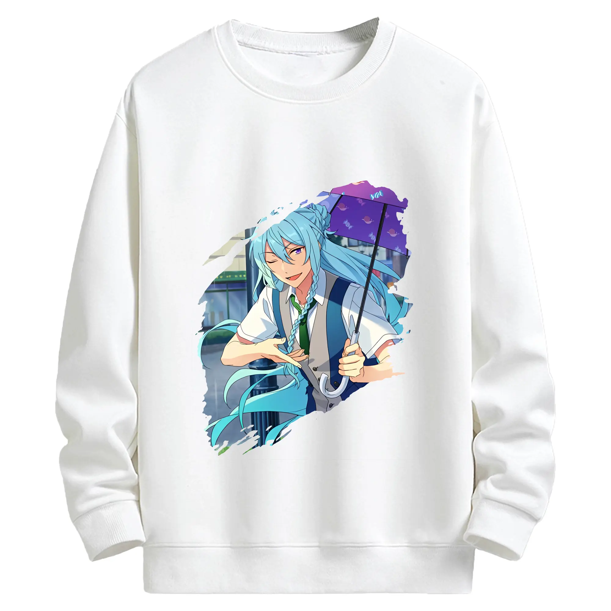 あんさん ぶる グッズ fine 日日樹渉 - キッズ クルーネックスウェットシャツ ・ フロントプリント ・ 綿80％ ポリエステル20％ ・ 快適 通学 スポーツ 日常使い お散歩用