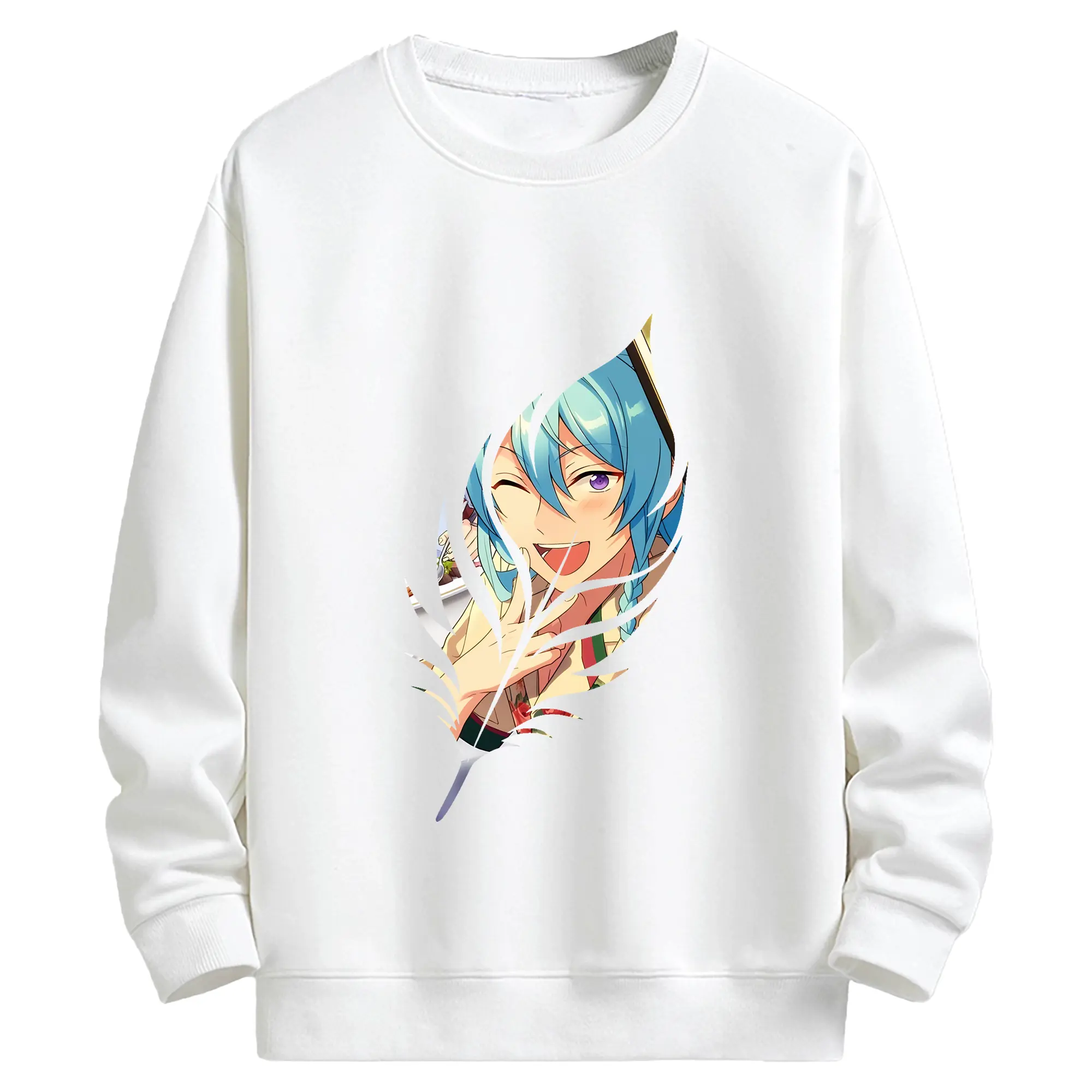 あんさん ぶる グッズ fine 日日樹渉 - キッズ クルーネックスウェットシャツ ・ フロントプリント ・ 綿80％ ポリエステル20％ ・ 快適 通学 スポーツ 日常使い お散歩用