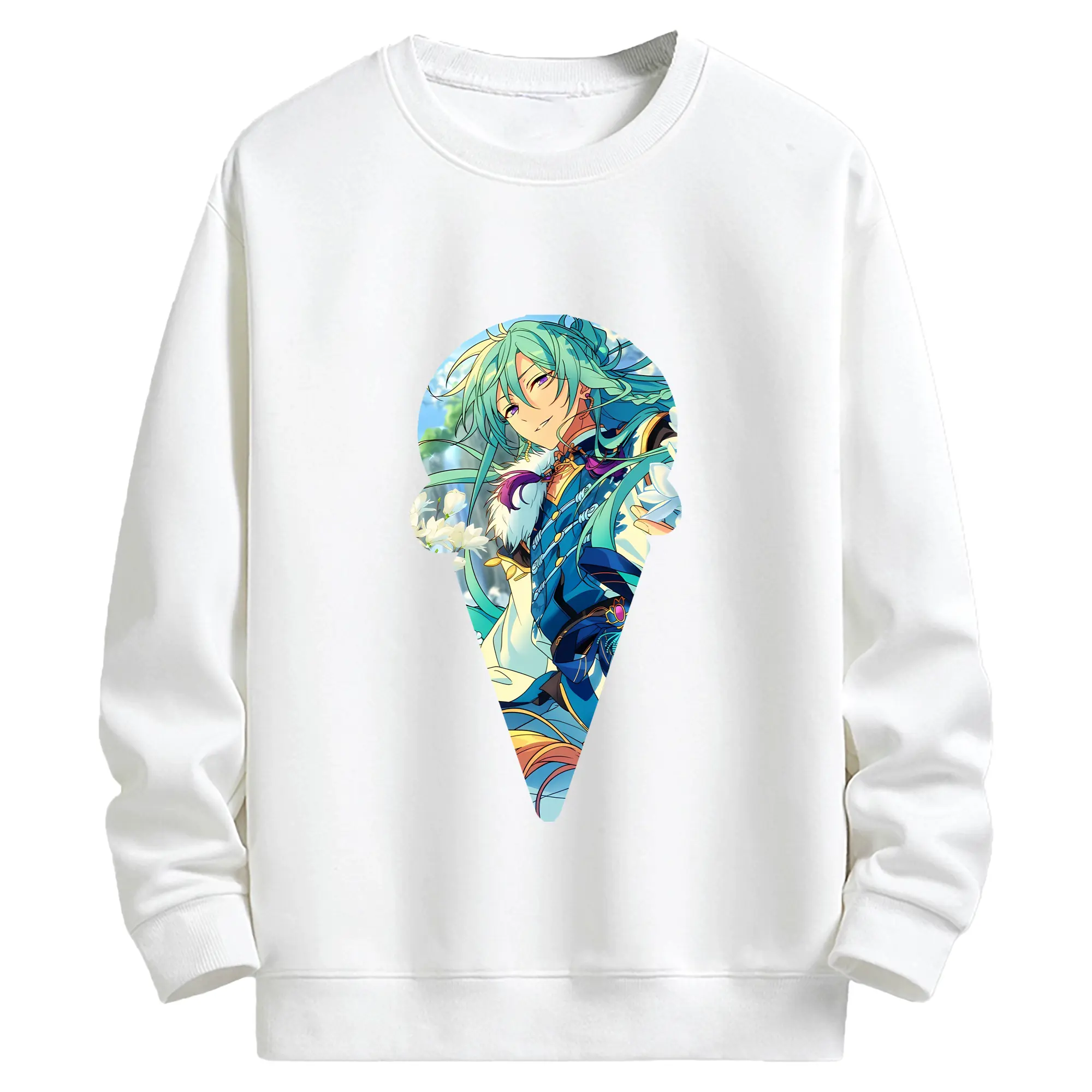 あんさん ぶる グッズ fine 日日樹渉 - キッズ クルーネックスウェットシャツ ・ フロントプリント ・ 綿80％ ポリエステル20％ ・ 快適 通学 スポーツ 日常使い お散歩用