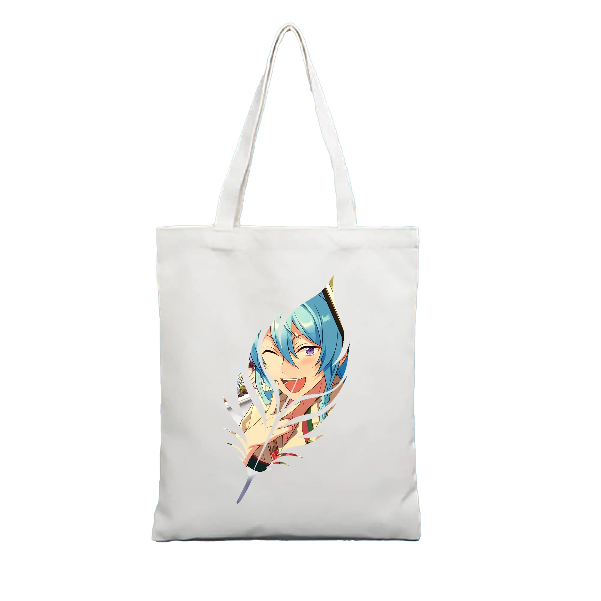 あんさん ぶる グッズ fine 日日樹渉 - 縦型キャンバス手提げバッグ（トートバッグ） ・ キャンバス素材 ・ ショッピング用 ・ 軽量 丈夫 お手入れ簡単