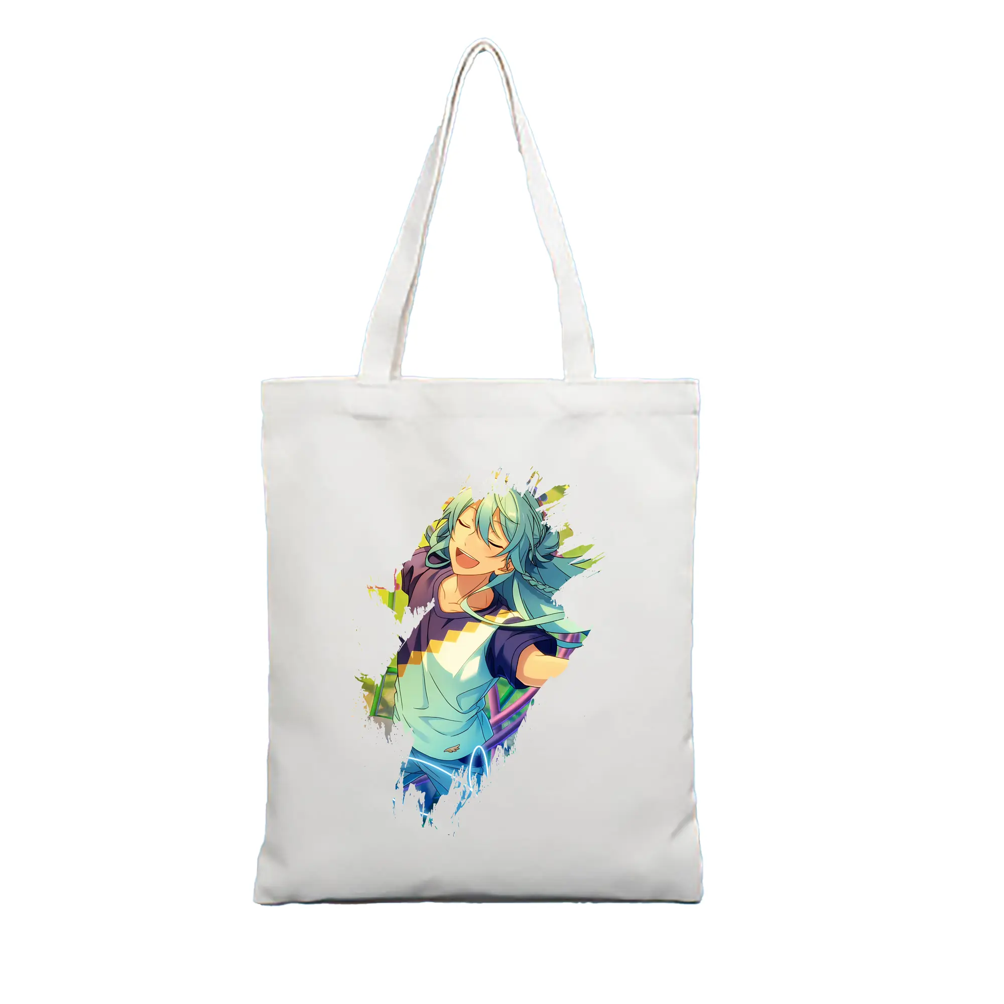 あんさん ぶる グッズ fine 日日樹渉 - 縦型キャンバス手提げバッグ（トートバッグ） ・ キャンバス素材 ・ ショッピング用 ・ 軽量 丈夫 お手入れ簡単