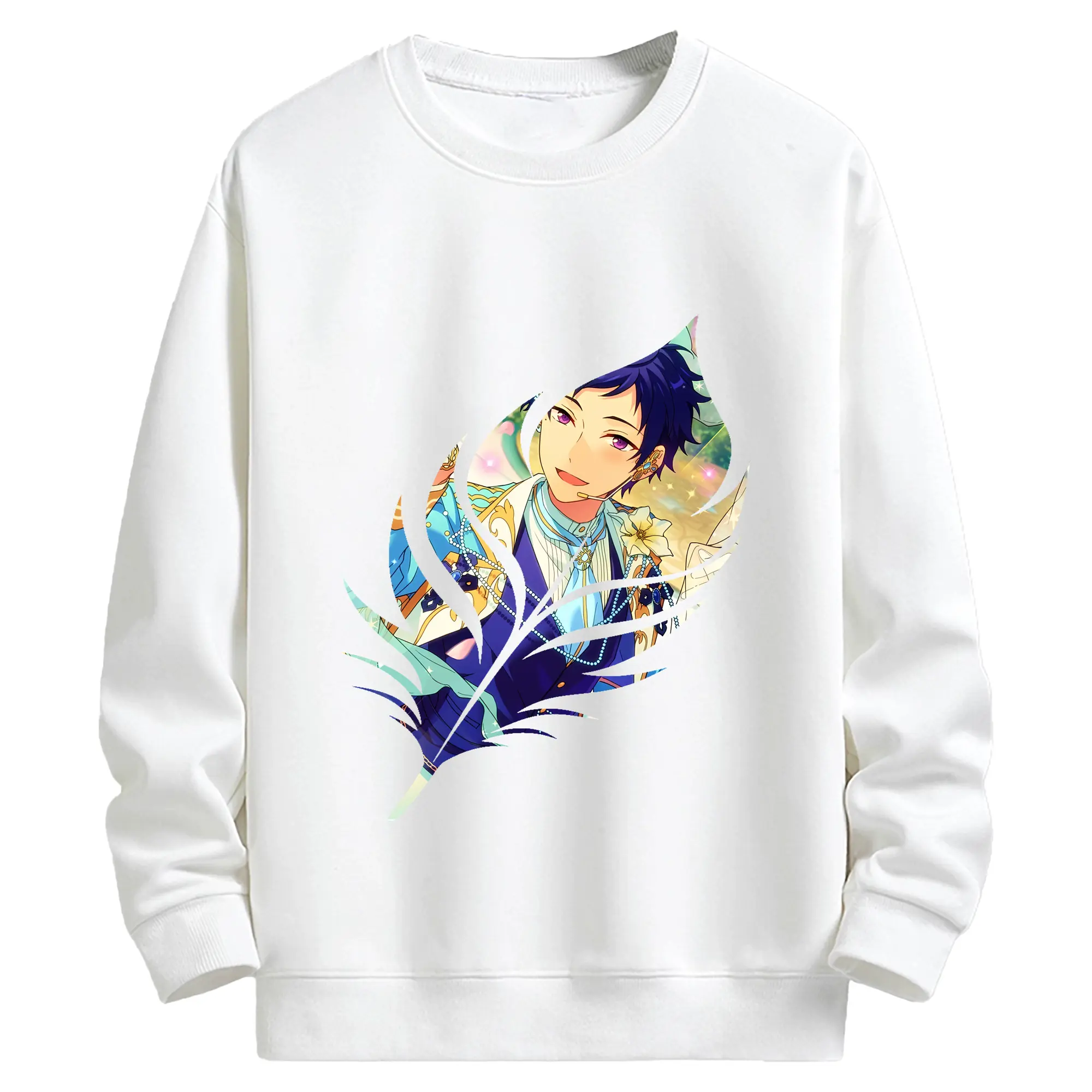 あんさん ぶる グッズ fine 伏見弓弦 - キッズ クルーネックスウェットシャツ ・ フロントプリント ・ 綿80％ ポリエステル20％ ・ 快適 通学 スポーツ 日常使い お散歩用