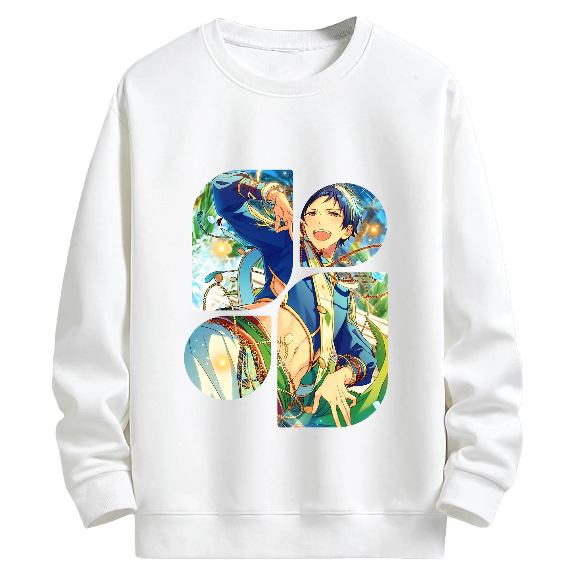 あんさん ぶる グッズ fine 伏見弓弦 - キッズ クルーネックスウェットシャツ ・ フロントプリント ・ 綿80％ ポリエステル20％ ・ 快適 通学 スポーツ 日常使い お散歩用