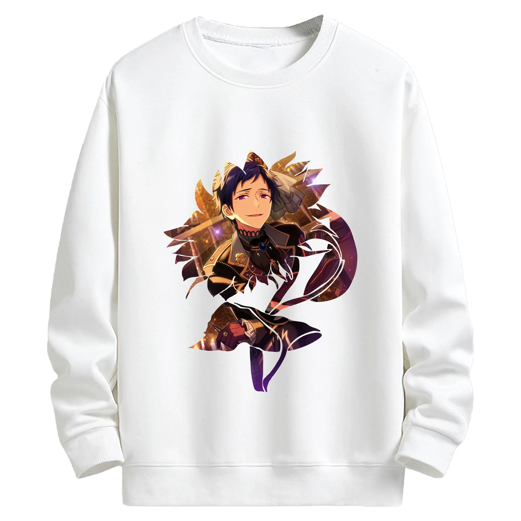 あんさん ぶる グッズ fine 伏見弓弦 - キッズ クルーネックスウェットシャツ ・ フロントプリント ・ 綿80％ ポリエステル20％ ・ 快適 通学 スポーツ 日常使い お散歩用