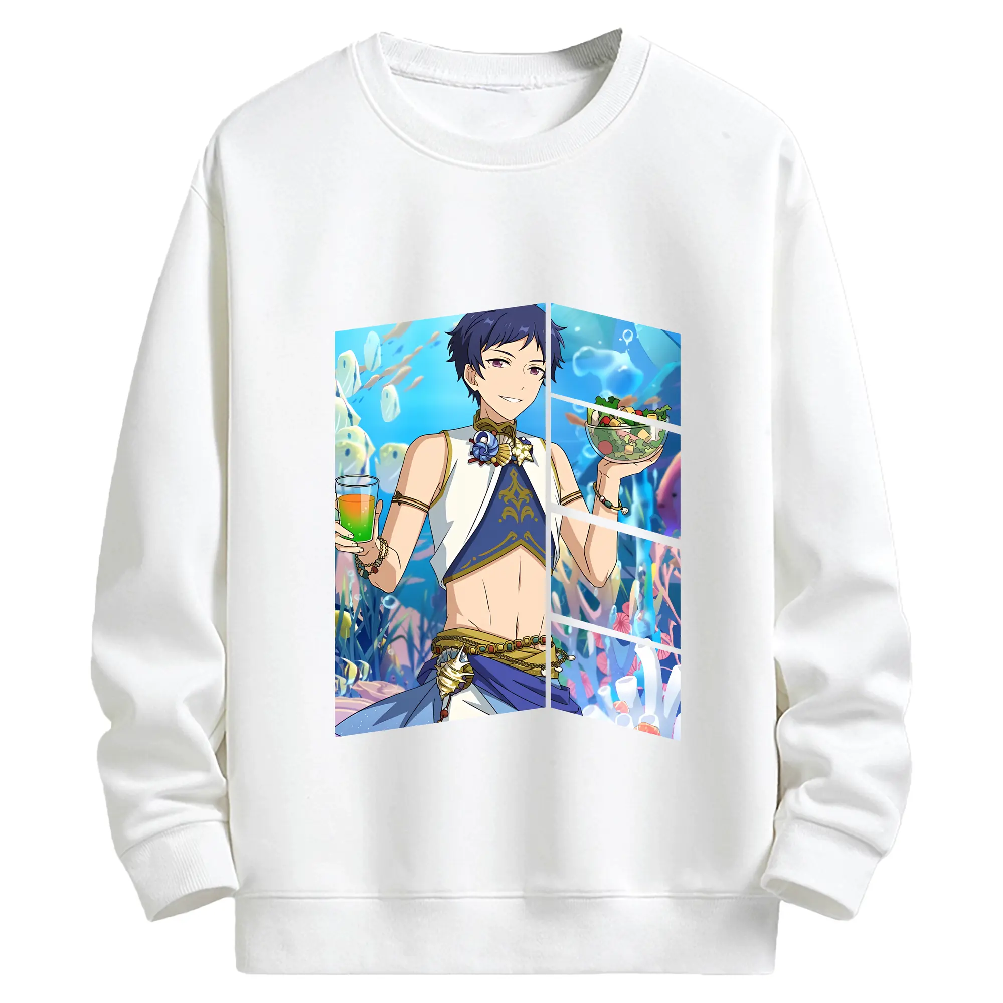 あんさん ぶる グッズ fine 伏見弓弦 - キッズ クルーネックスウェットシャツ ・ フロントプリント ・ 綿80％ ポリエステル20％ ・ 快適 通学 スポーツ 日常使い お散歩用