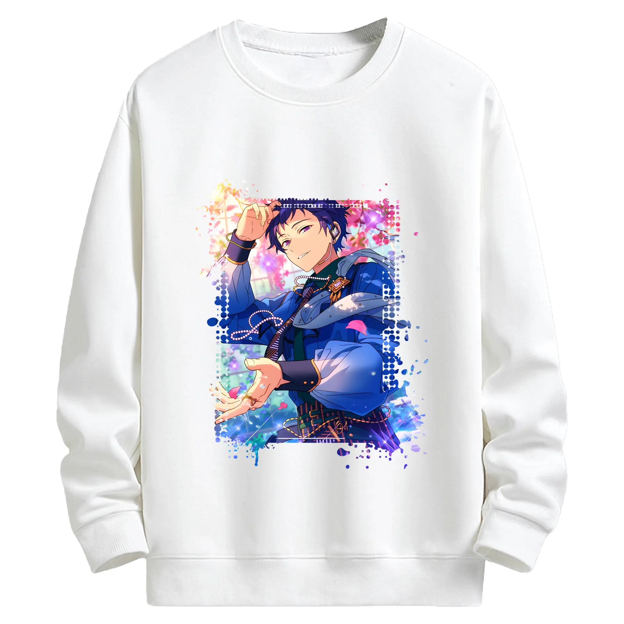 あんさん ぶる グッズ fine 伏見弓弦 - キッズ クルーネックスウェットシャツ ・ フロントプリント ・ 綿80％ ポリエステル20％ ・ 快適 通学 スポーツ 日常使い お散歩用