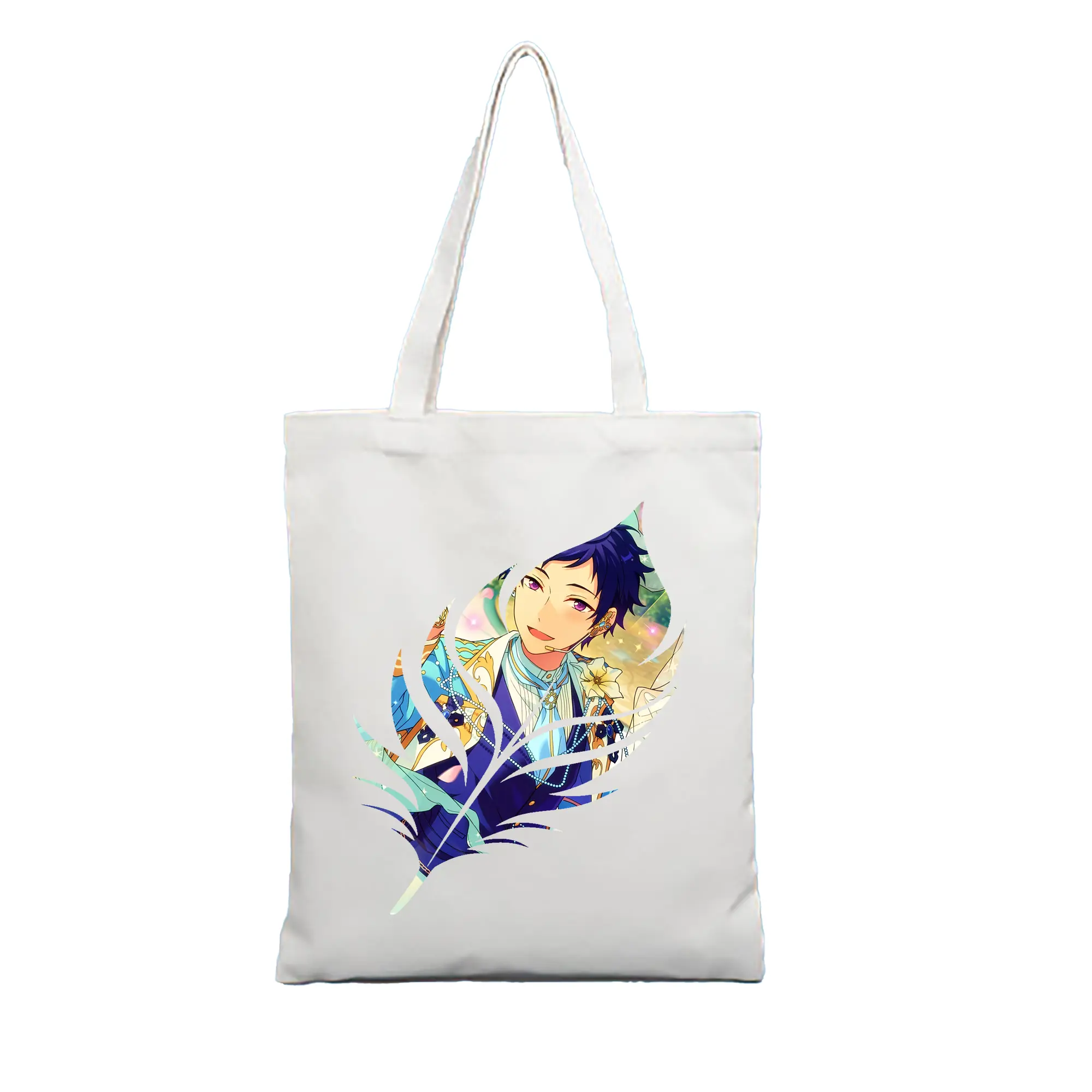 あんさん ぶる グッズ fine 伏見弓弦 - 縦型キャンバス手提げバッグ（トートバッグ） ・ キャンバス素材 ・ ショッピング用 ・ 軽量 丈夫 お手入れ簡単