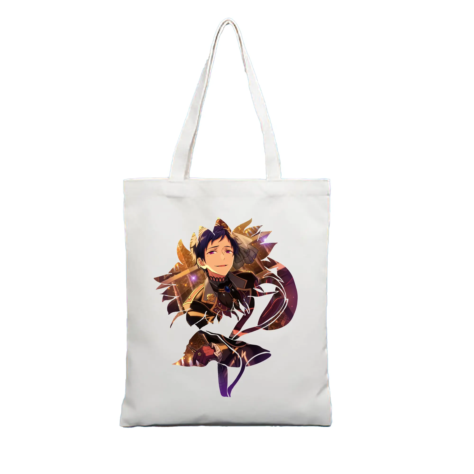 あんさん ぶる グッズ fine 伏見弓弦 - 縦型キャンバス手提げバッグ（トートバッグ） ・ キャンバス素材 ・ ショッピング用 ・ 軽量 丈夫 お手入れ簡単