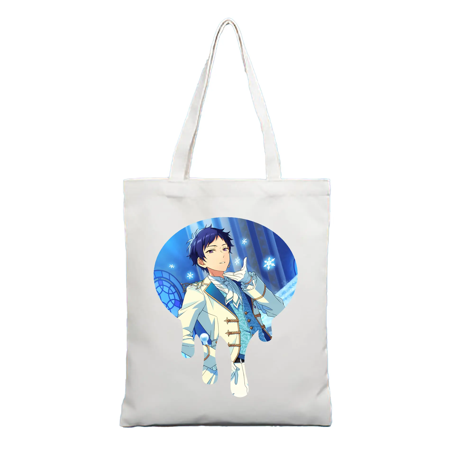 あんさん ぶる グッズ fine 伏見弓弦 - 縦型キャンバス手提げバッグ（トートバッグ） ・ キャンバス素材 ・ ショッピング用 ・ 軽量 丈夫 お手入れ簡単