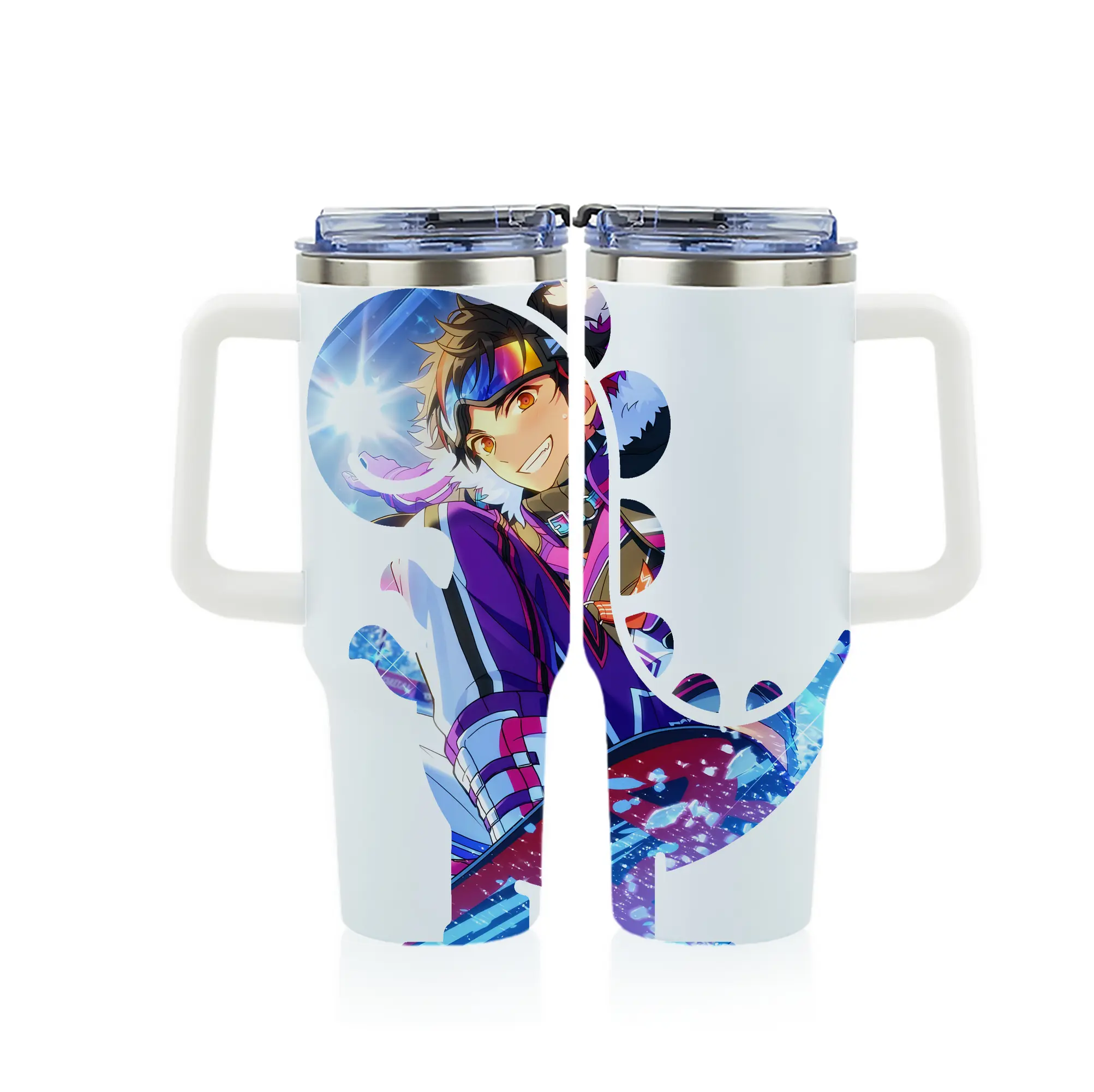 あんさん ぶる グッズ 流星隊 南雲鉄虎 - 1200mL フルプリント車用タンブラー ・ 304ステンレス 内側 ・ 201ステンレス 外側 ・ 保温 保冷 ・ 通勤 ドライブ アウトドア用