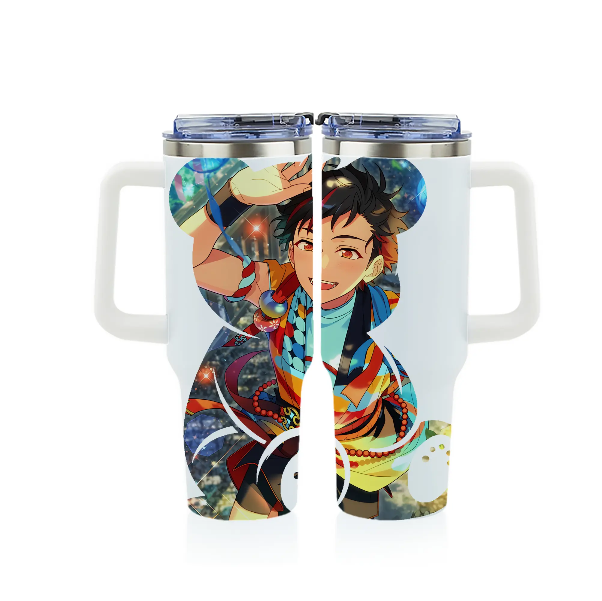 あんさん ぶる グッズ 流星隊 南雲鉄虎 - 1200mL フルプリント車用タンブラー ・ 304ステンレス 内側 ・ 201ステンレス 外側 ・ 保温 保冷 ・ 通勤 ドライブ アウトドア用