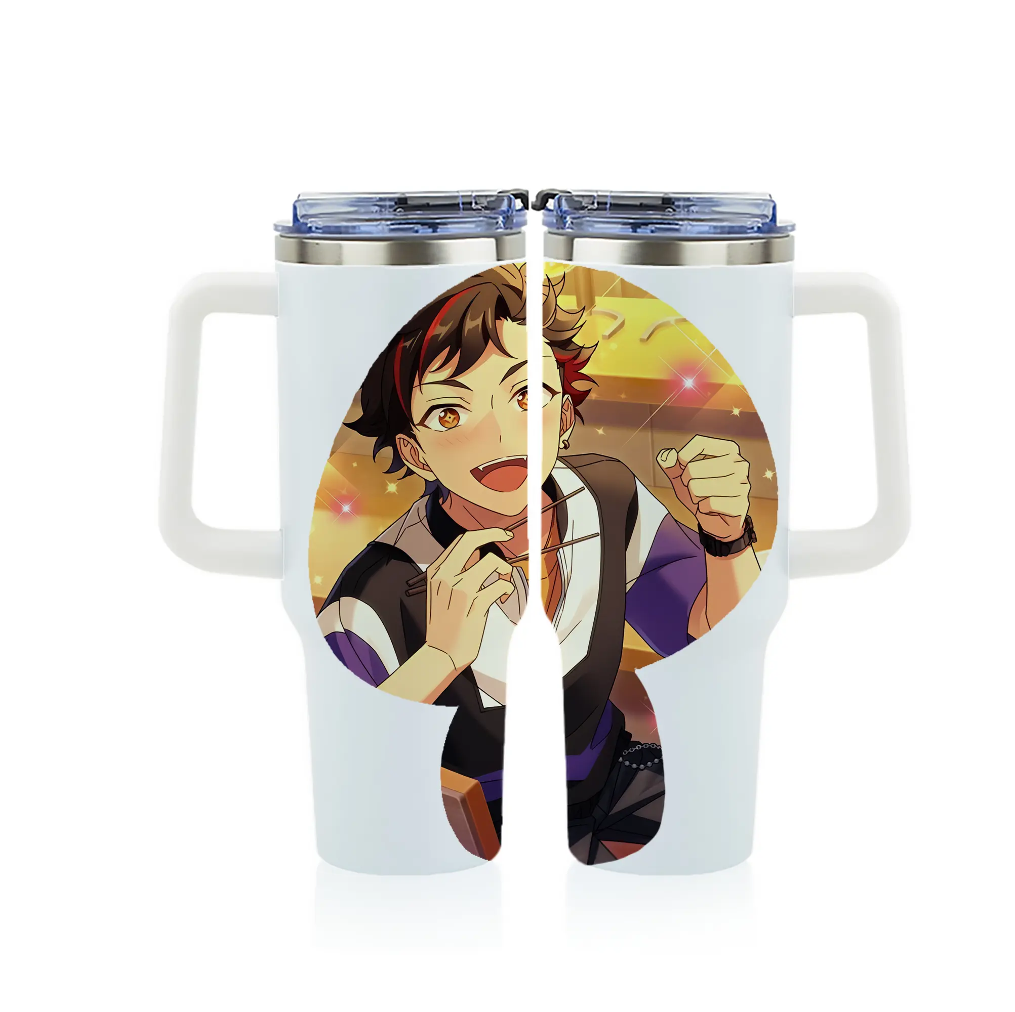 あんさん ぶる グッズ 流星隊 南雲鉄虎 - 1200mL フルプリント車用タンブラー ・ 304ステンレス 内側 ・ 201ステンレス 外側 ・ 保温 保冷 ・ 通勤 ドライブ アウトドア用