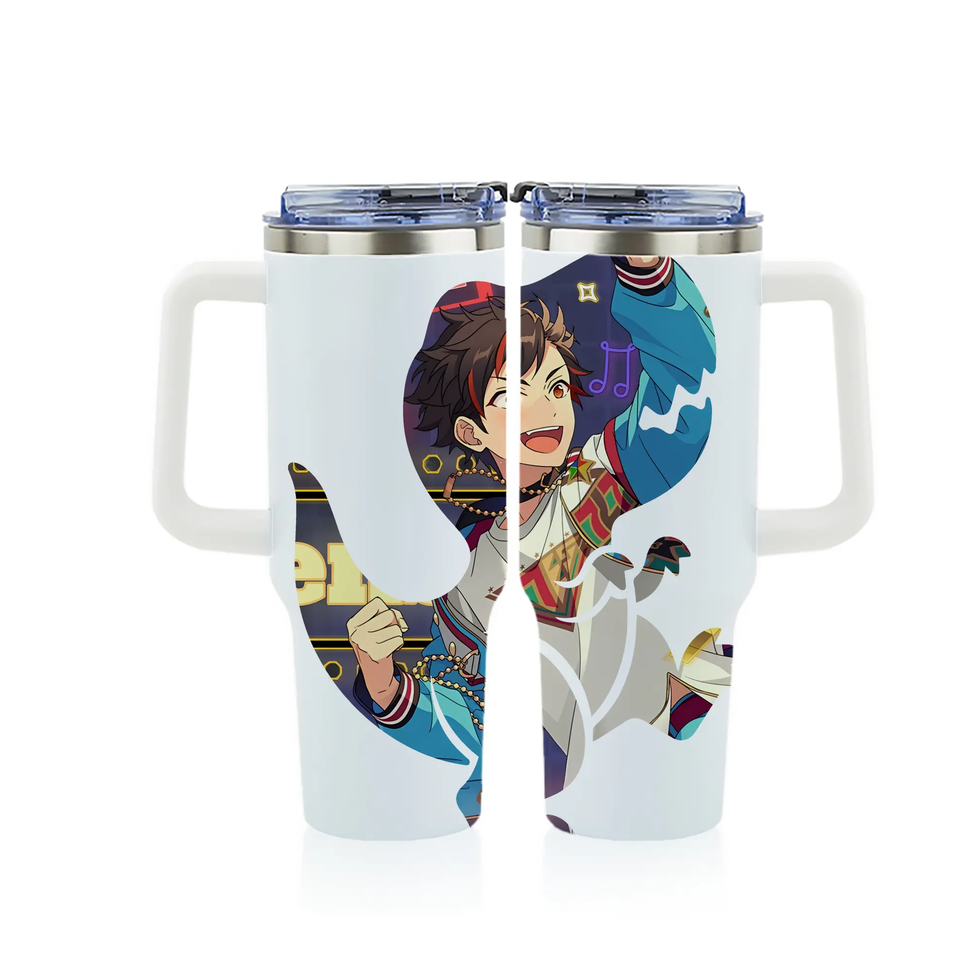 あんさん ぶる グッズ 流星隊 南雲鉄虎 - 1200mL フルプリント車用タンブラー ・ 304ステンレス 内側 ・ 201ステンレス 外側 ・ 保温 保冷 ・ 通勤 ドライブ アウトドア用