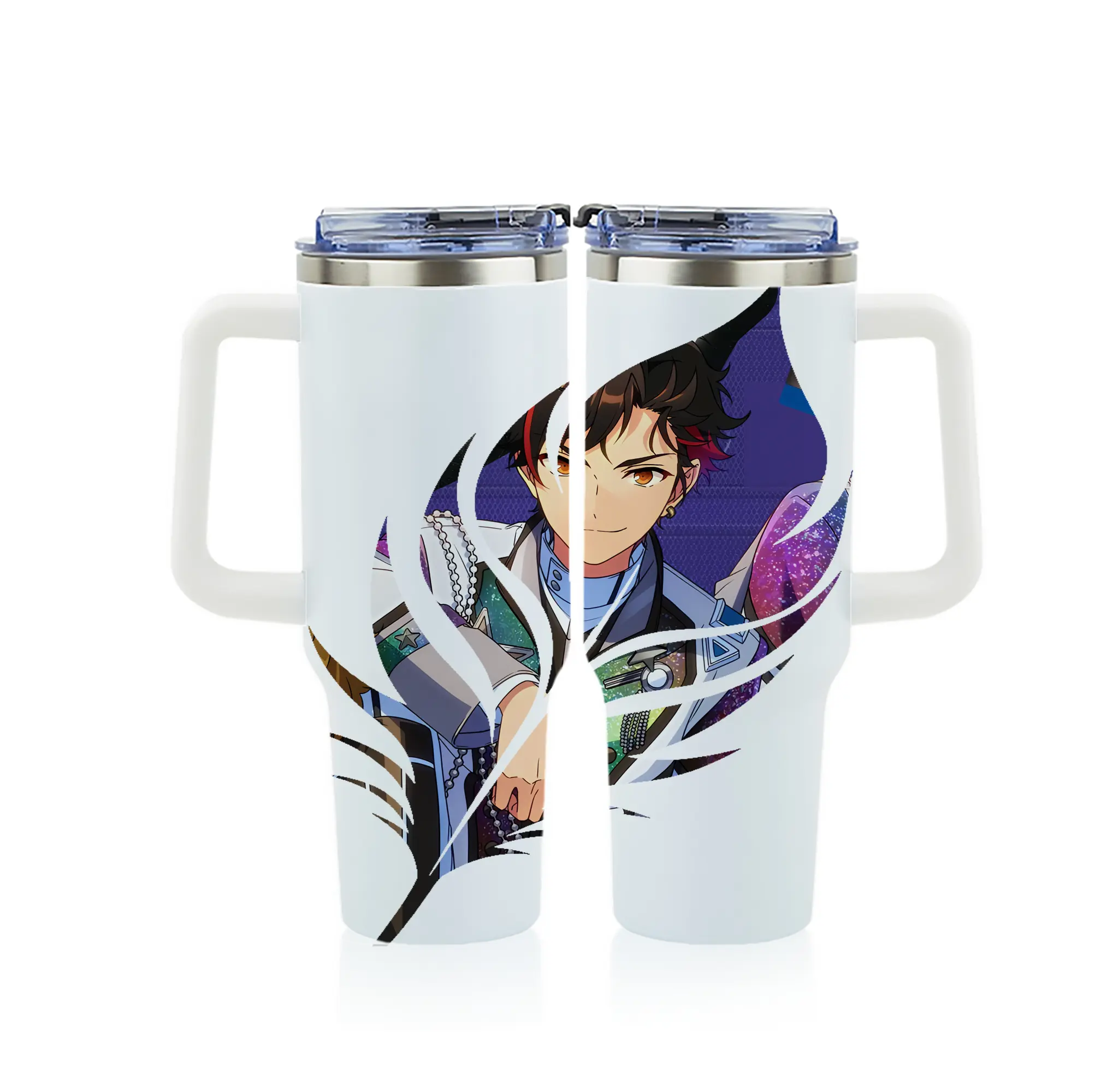 あんさん ぶる グッズ 流星隊 南雲鉄虎 - 1200mL フルプリント車用タンブラー ・ 304ステンレス 内側 ・ 201ステンレス 外側 ・ 保温 保冷 ・ 通勤 ドライブ アウトドア用