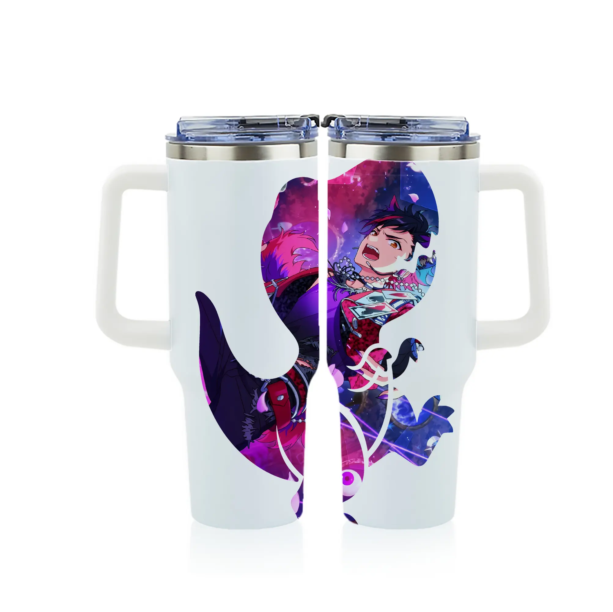 あんさん ぶる グッズ 流星隊 南雲鉄虎 - 1200mL フルプリント車用タンブラー ・ 304ステンレス 内側 ・ 201ステンレス 外側 ・ 保温 保冷 ・ 通勤 ドライブ アウトドア用