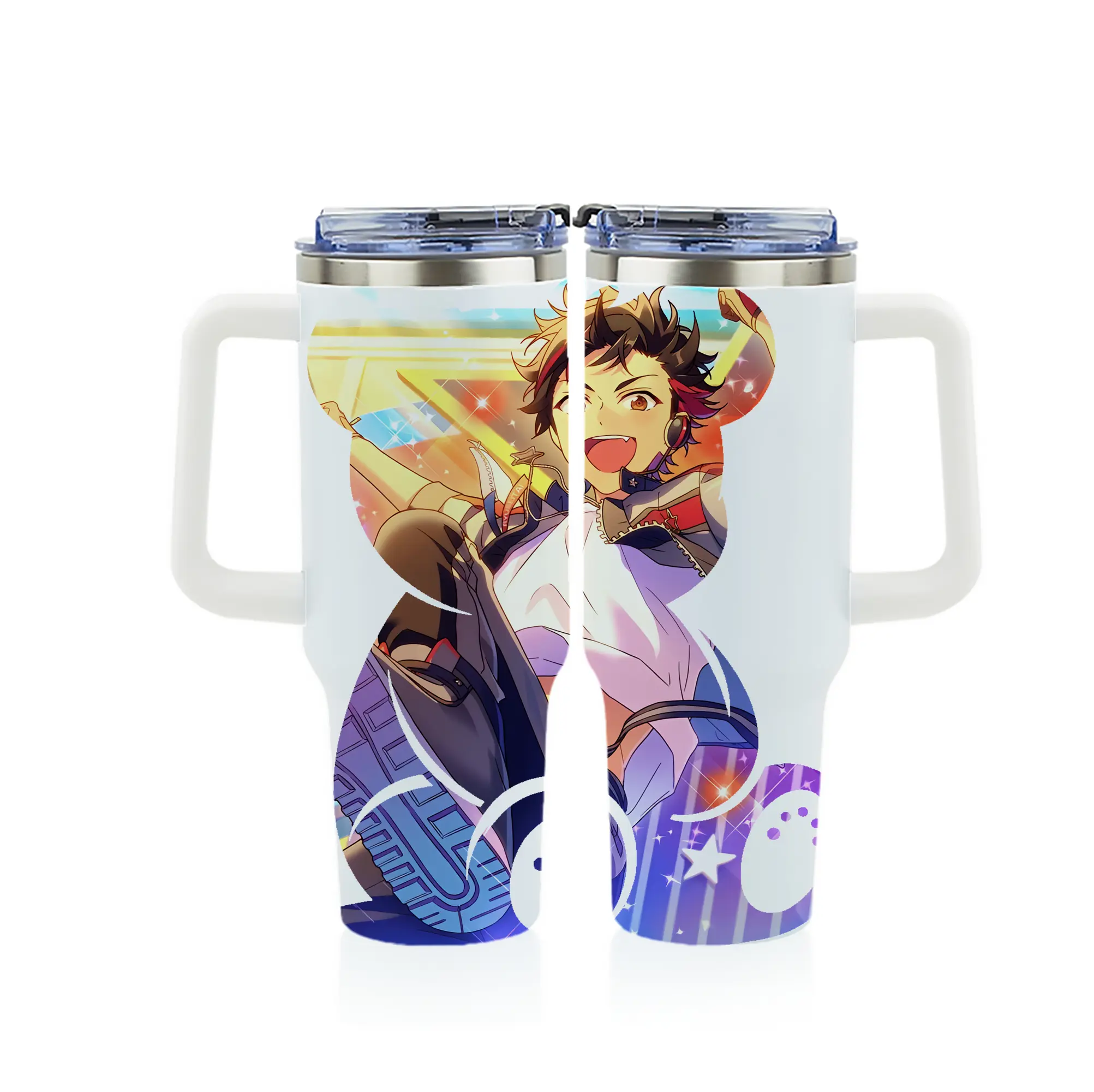 あんさん ぶる グッズ 流星隊 南雲鉄虎 - 1200mL フルプリント車用タンブラー ・ 304ステンレス 内側 ・ 201ステンレス 外側 ・ 保温 保冷 ・ 通勤 ドライブ アウトドア用