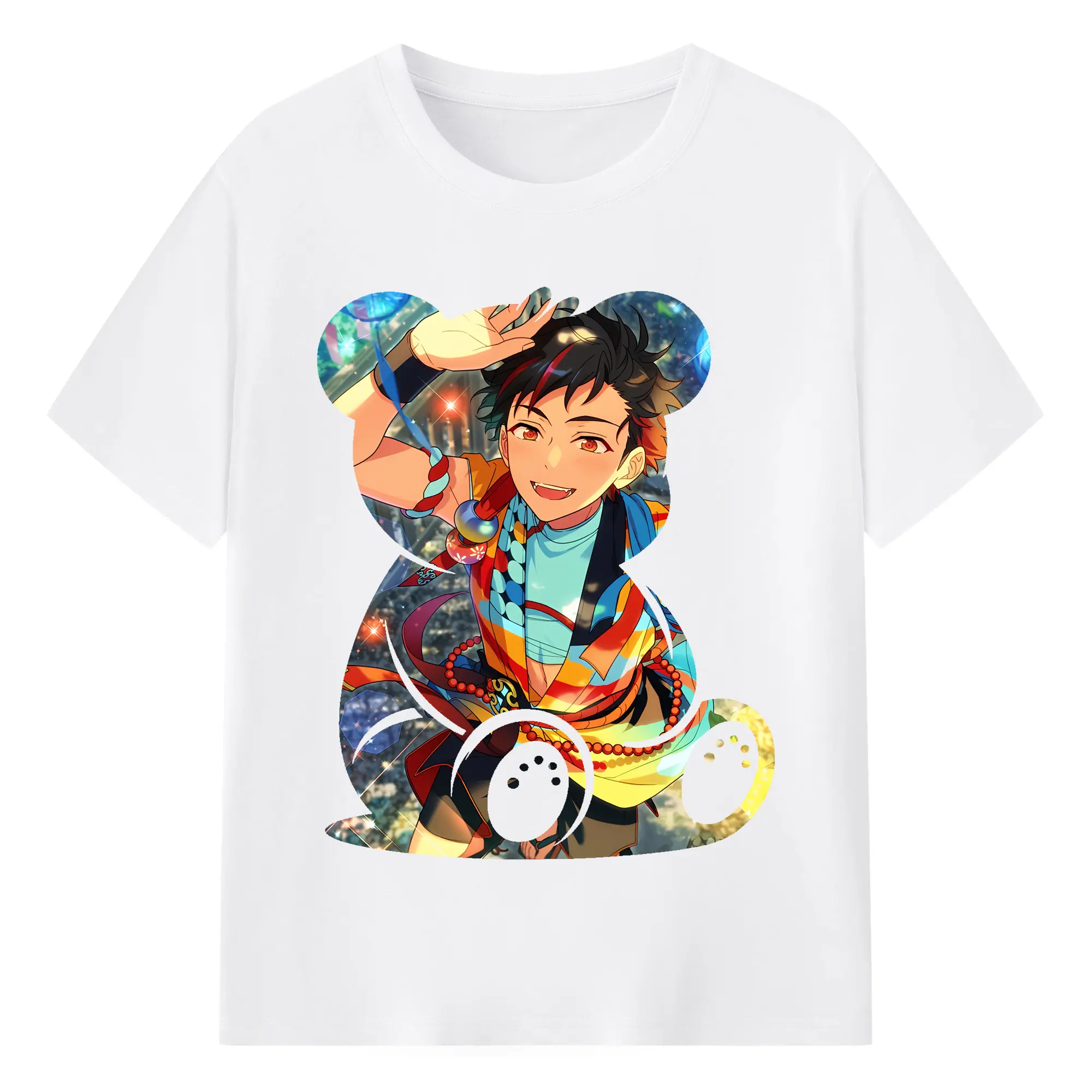 あんさん ぶる グッズ 流星隊 南雲鉄虎 - 綿100％ 半袖Tシャツ ・ フロントプリント ・ 快適 通気性 ・ 日常使い 散歩 スポーツ用