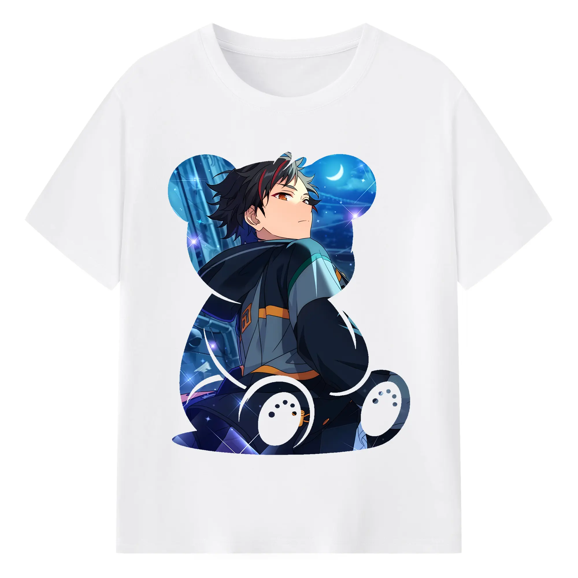 あんさん ぶる グッズ 流星隊 南雲鉄虎 - 綿100％ 半袖Tシャツ ・ フロントプリント ・ 快適 通気性 ・ 日常使い 散歩 スポーツ用