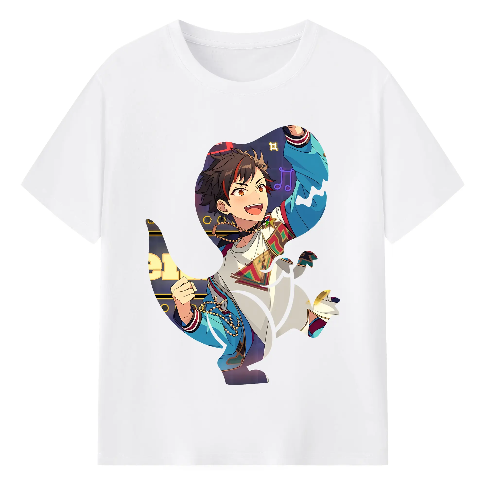 あんさん ぶる グッズ 流星隊 南雲鉄虎 - 綿100％ 半袖Tシャツ ・ フロントプリント ・ 快適 通気性 ・ 日常使い 散歩 スポーツ用