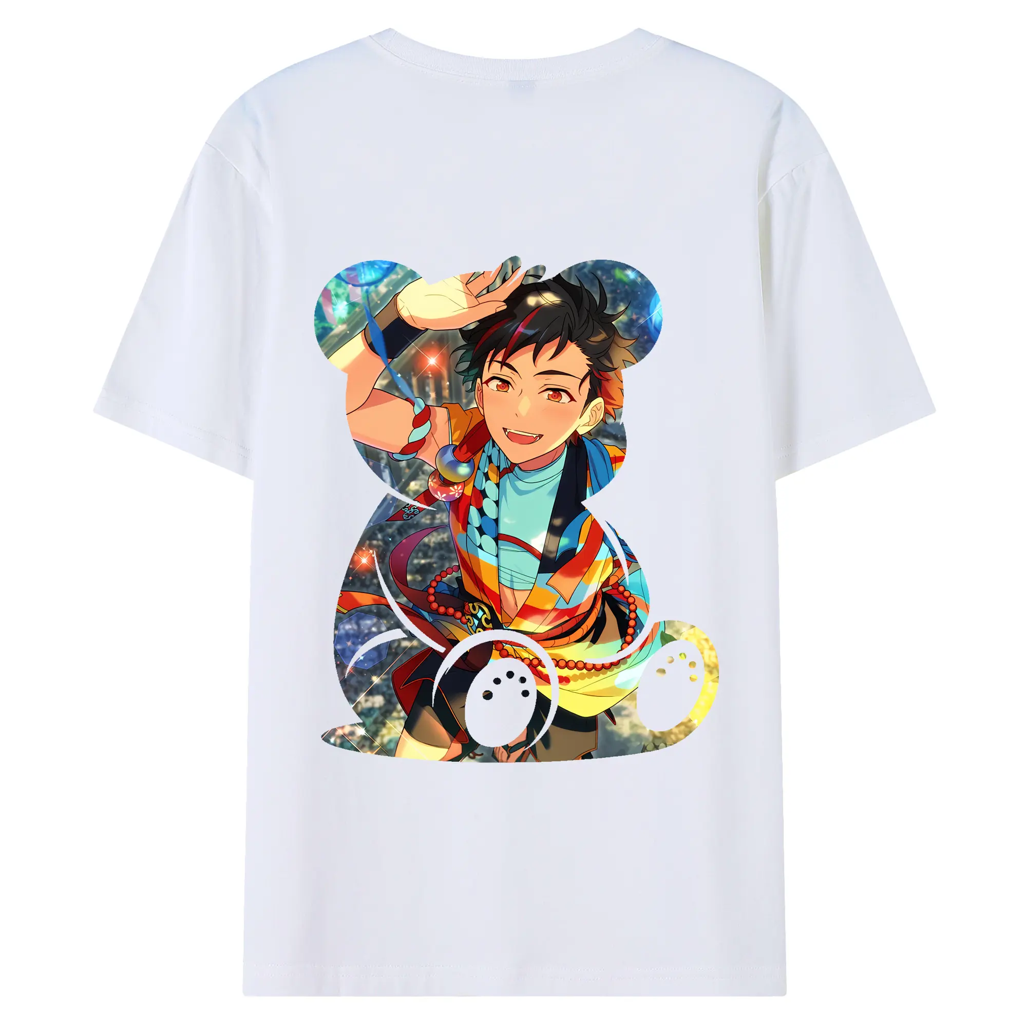あんさん ぶる グッズ 流星隊 南雲鉄虎 - 綿100％ 半袖Tシャツ ・ バックプリント ・ 快適 通気性 ・ 日常使い 散歩 スポーツ用