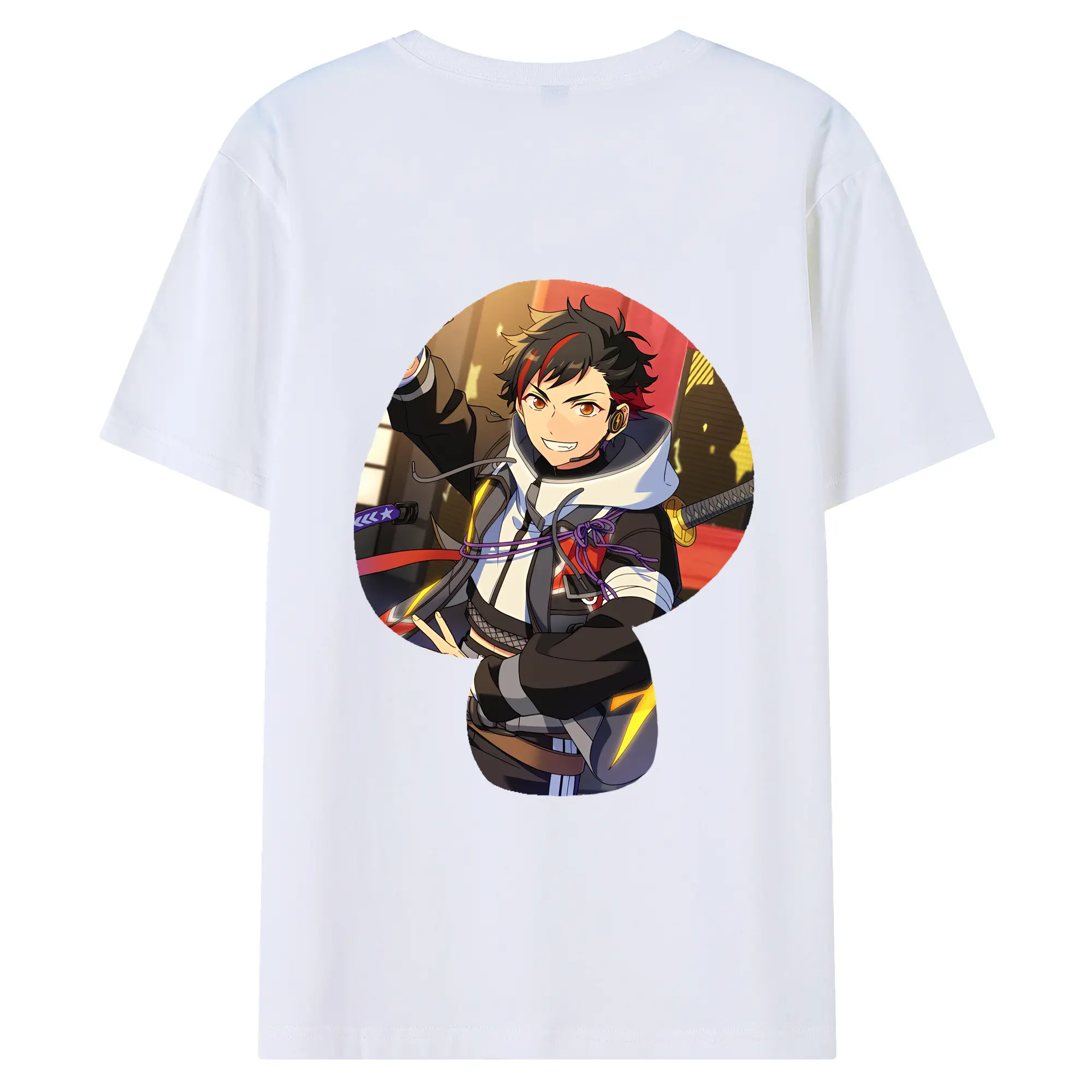 あんさん ぶる グッズ 流星隊 南雲鉄虎 - 綿100％ 半袖Tシャツ ・ バックプリント ・ 快適 通気性 ・ 日常使い 散歩 スポーツ用