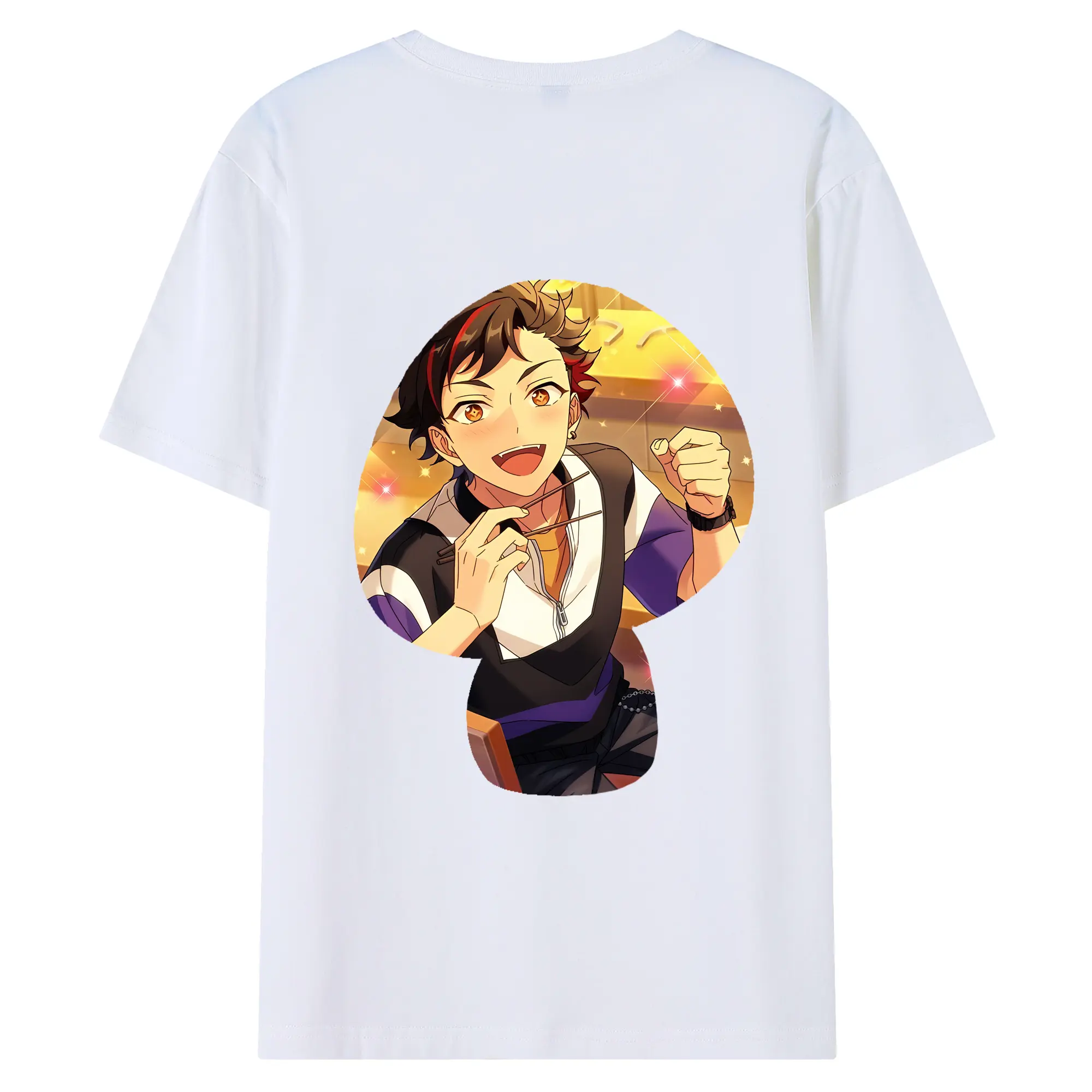 あんさん ぶる グッズ 流星隊 南雲鉄虎 - 綿100％ 半袖Tシャツ ・ バックプリント ・ 快適 通気性 ・ 日常使い 散歩 スポーツ用