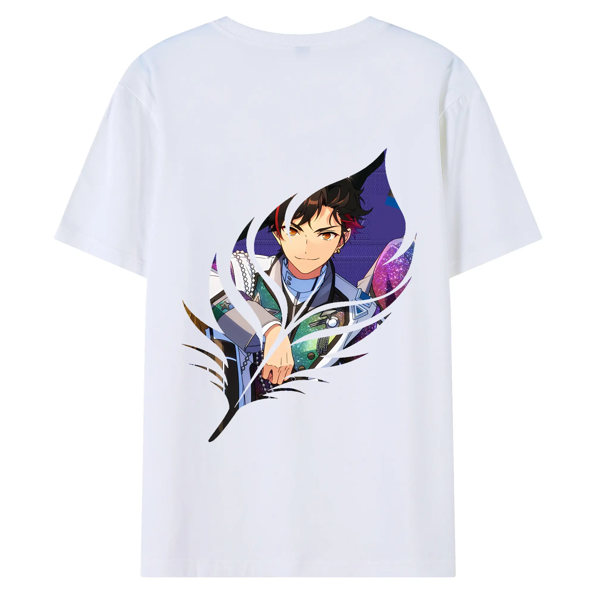 あんさん ぶる グッズ 流星隊 南雲鉄虎 - 綿100％ 半袖Tシャツ ・ バックプリント ・ 快適 通気性 ・ 日常使い 散歩 スポーツ用