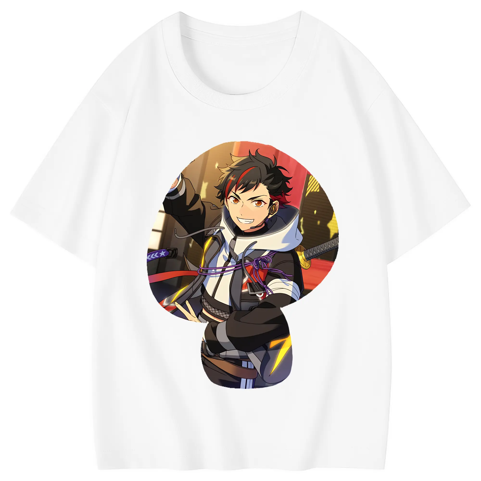 あんさん ぶる グッズ 流星隊 南雲鉄虎 - 綿100％ キッズTシャツ ・ フロントプリント ・ 快適 通気性 ・ スポーツ カジュアル 散歩用